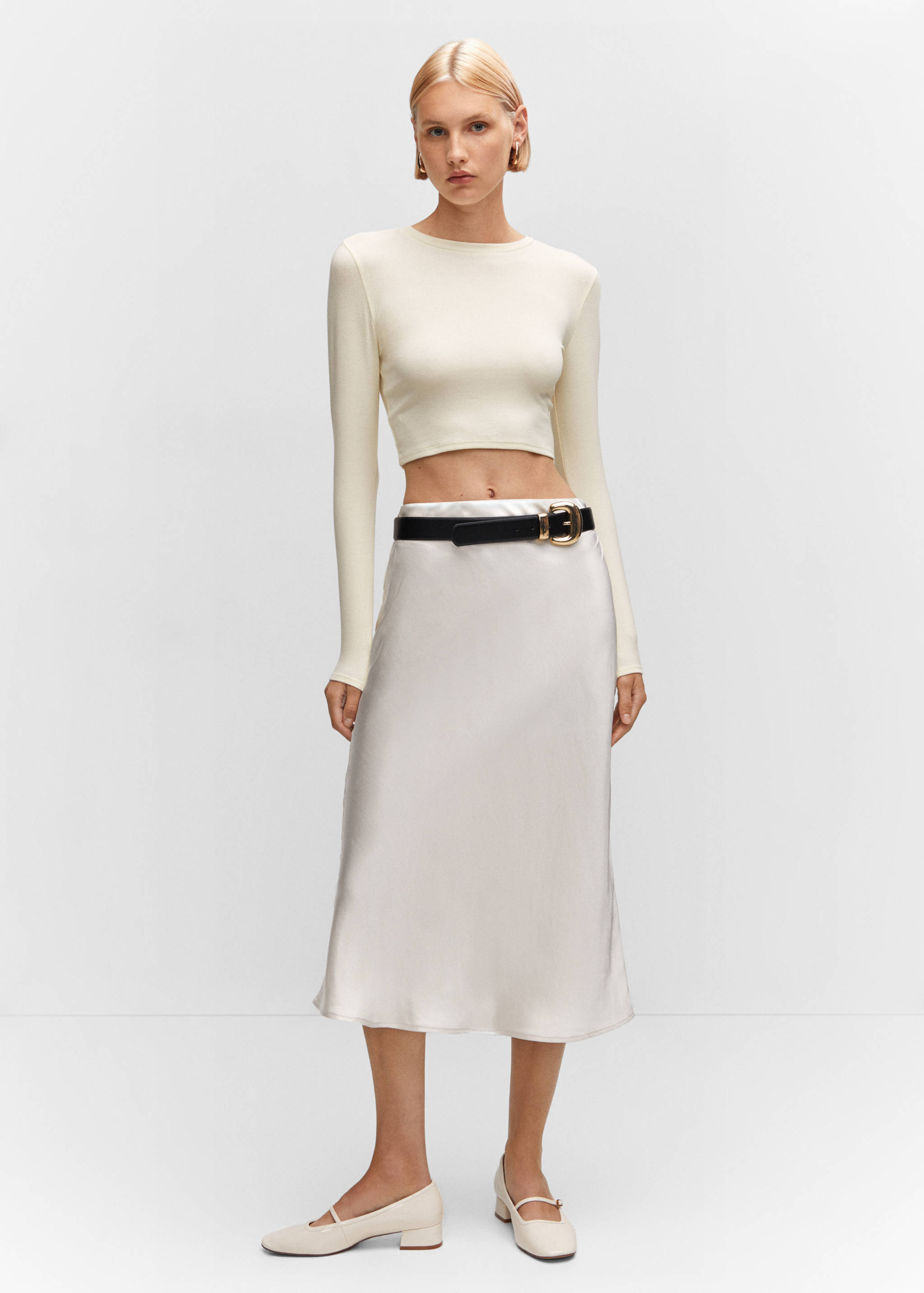 T-shirt modal crop - Plan général