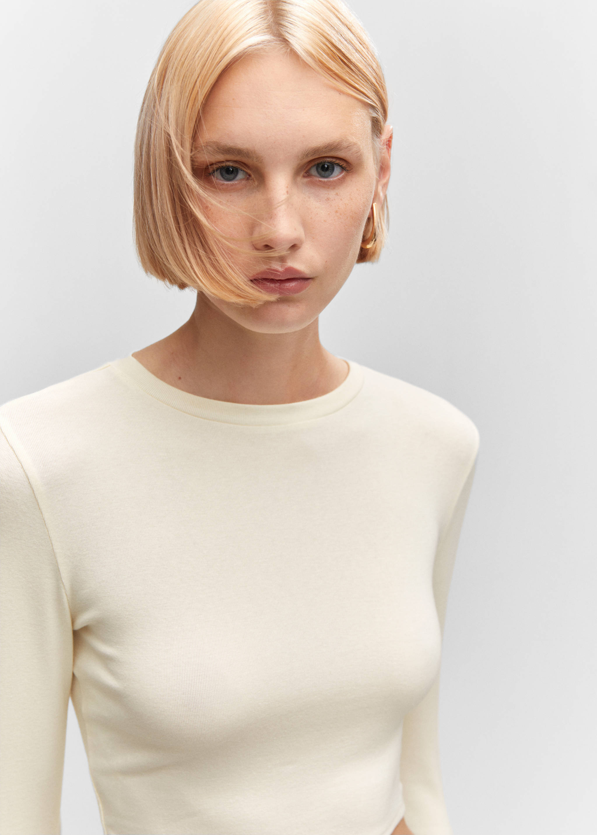 T-shirt modal crop - Détail de l'article 1