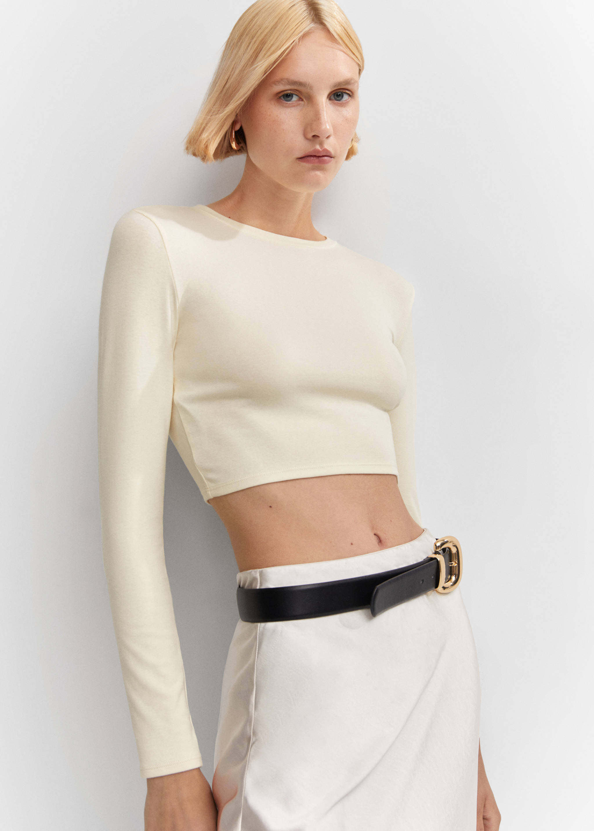 T-shirt modal crop - Détail de l'article 2