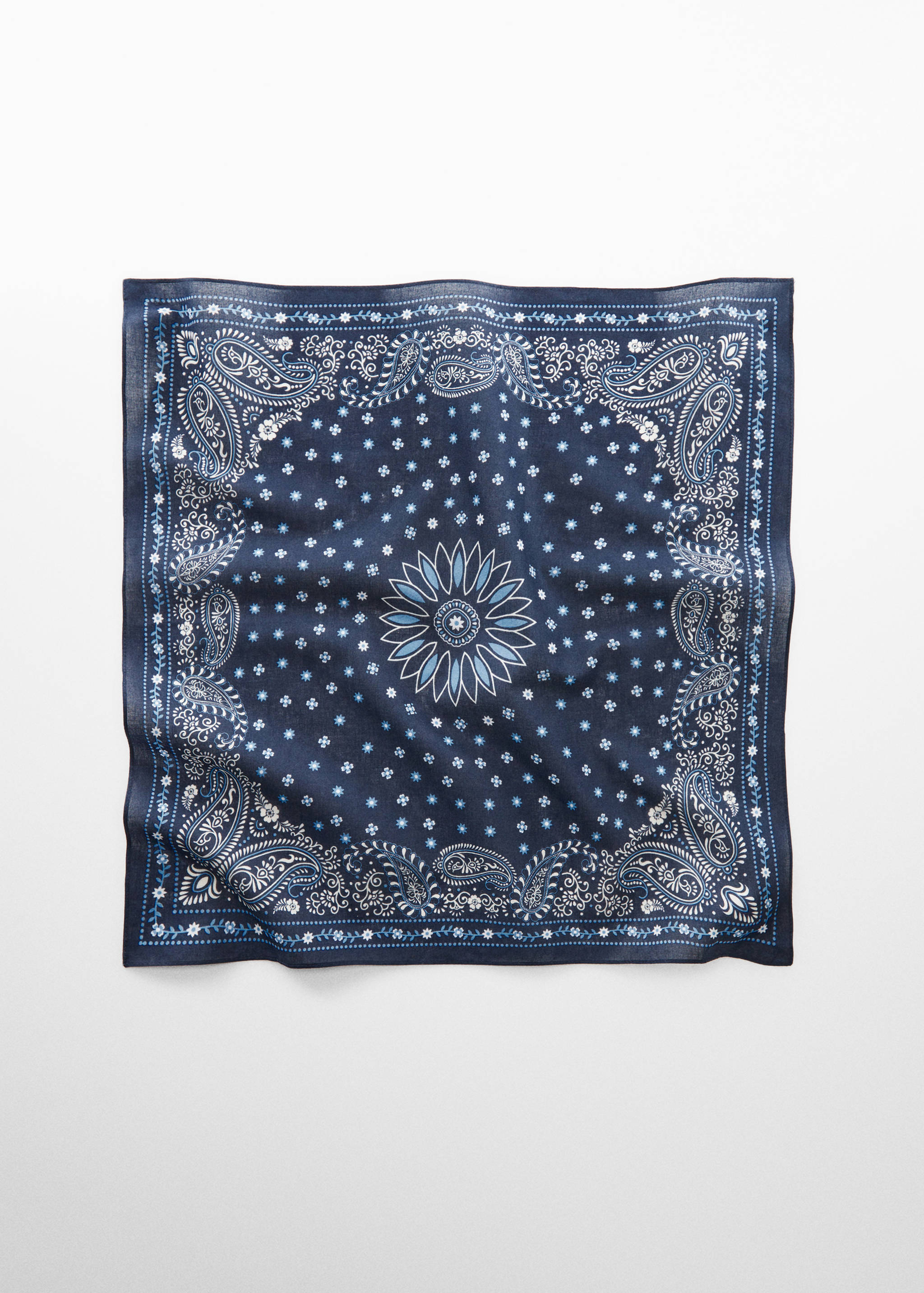 Printed cotton scarf - Article without model