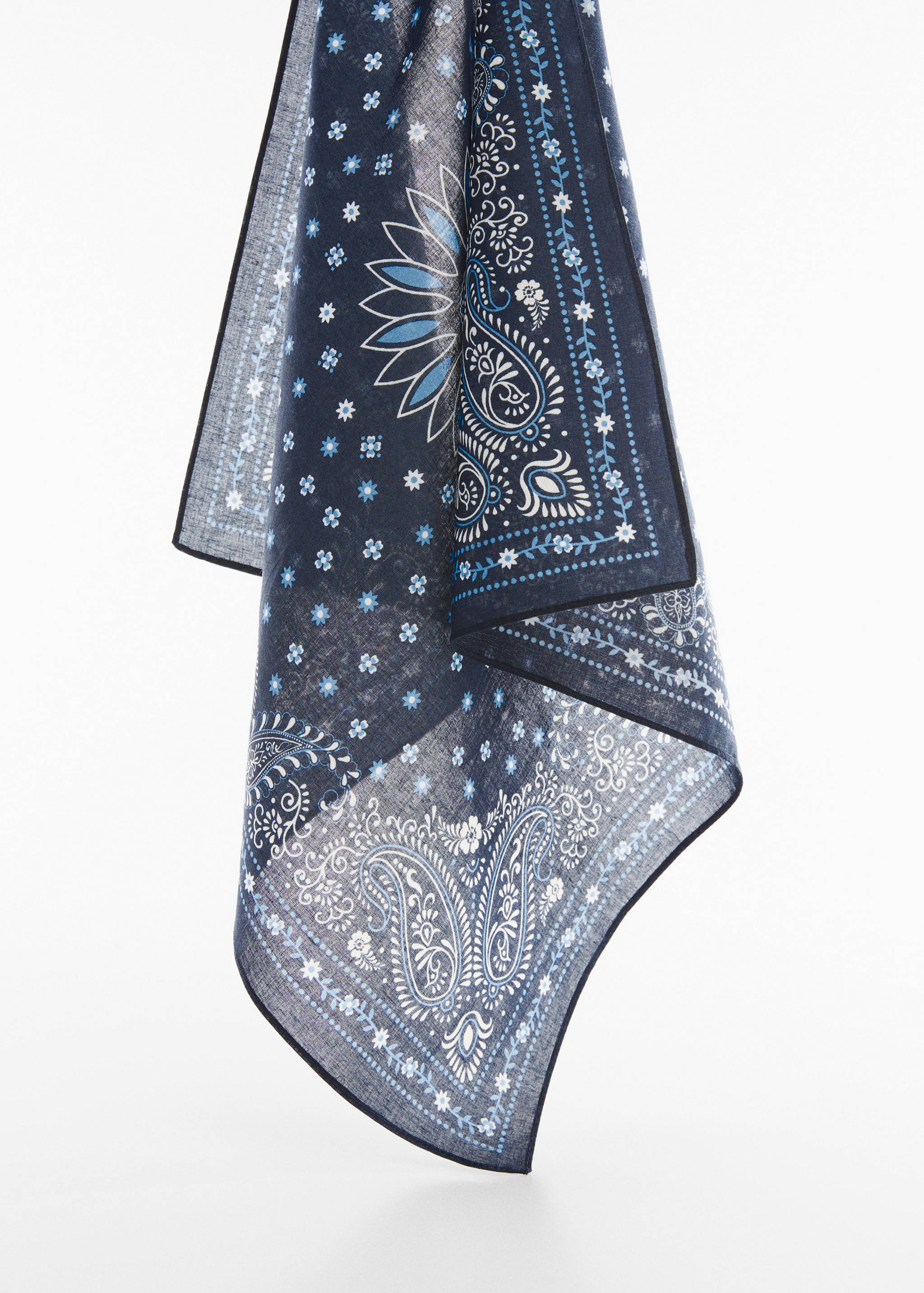 Printed cotton scarf - Details of the article 1