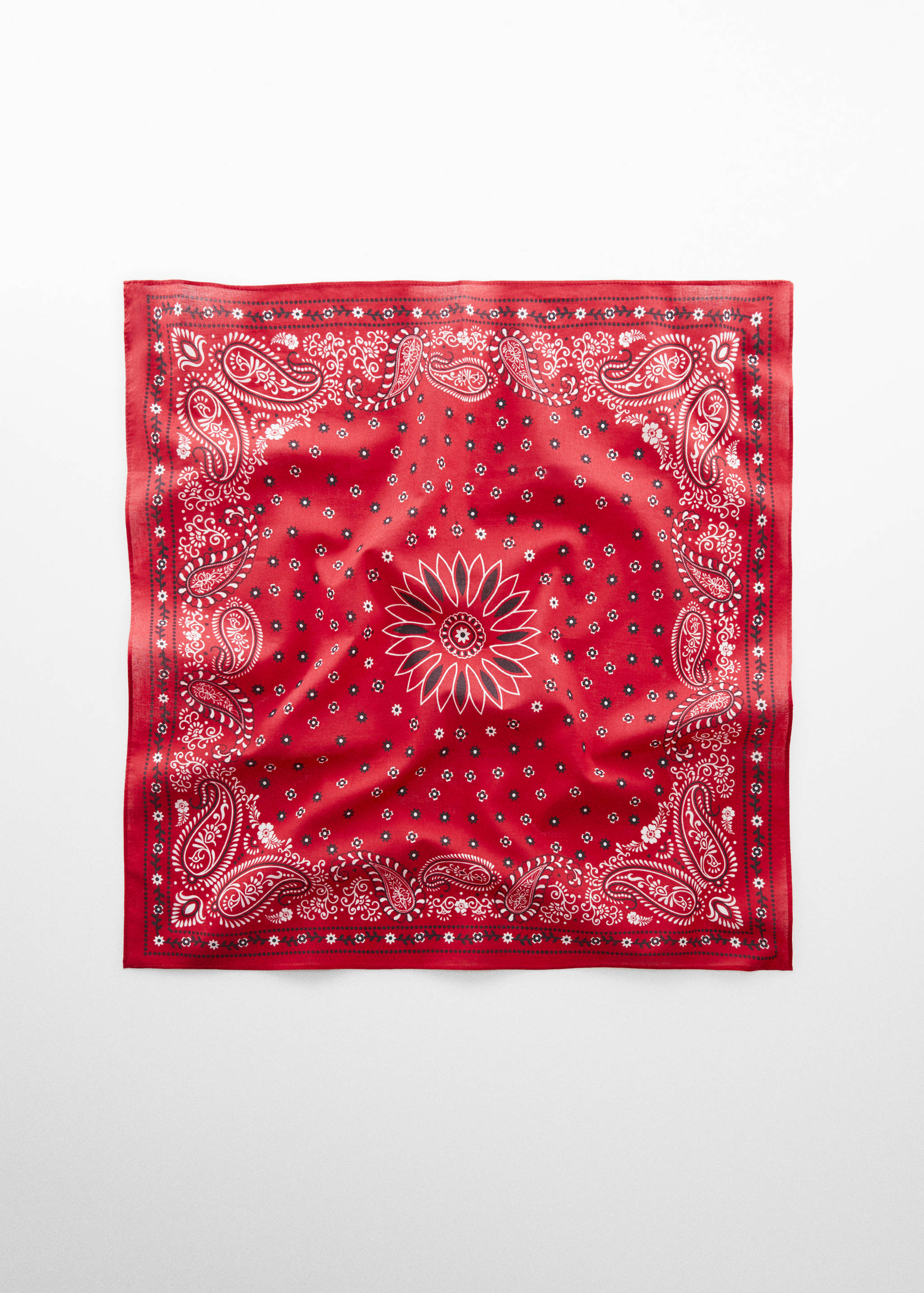 Printed cotton scarf - Article without model