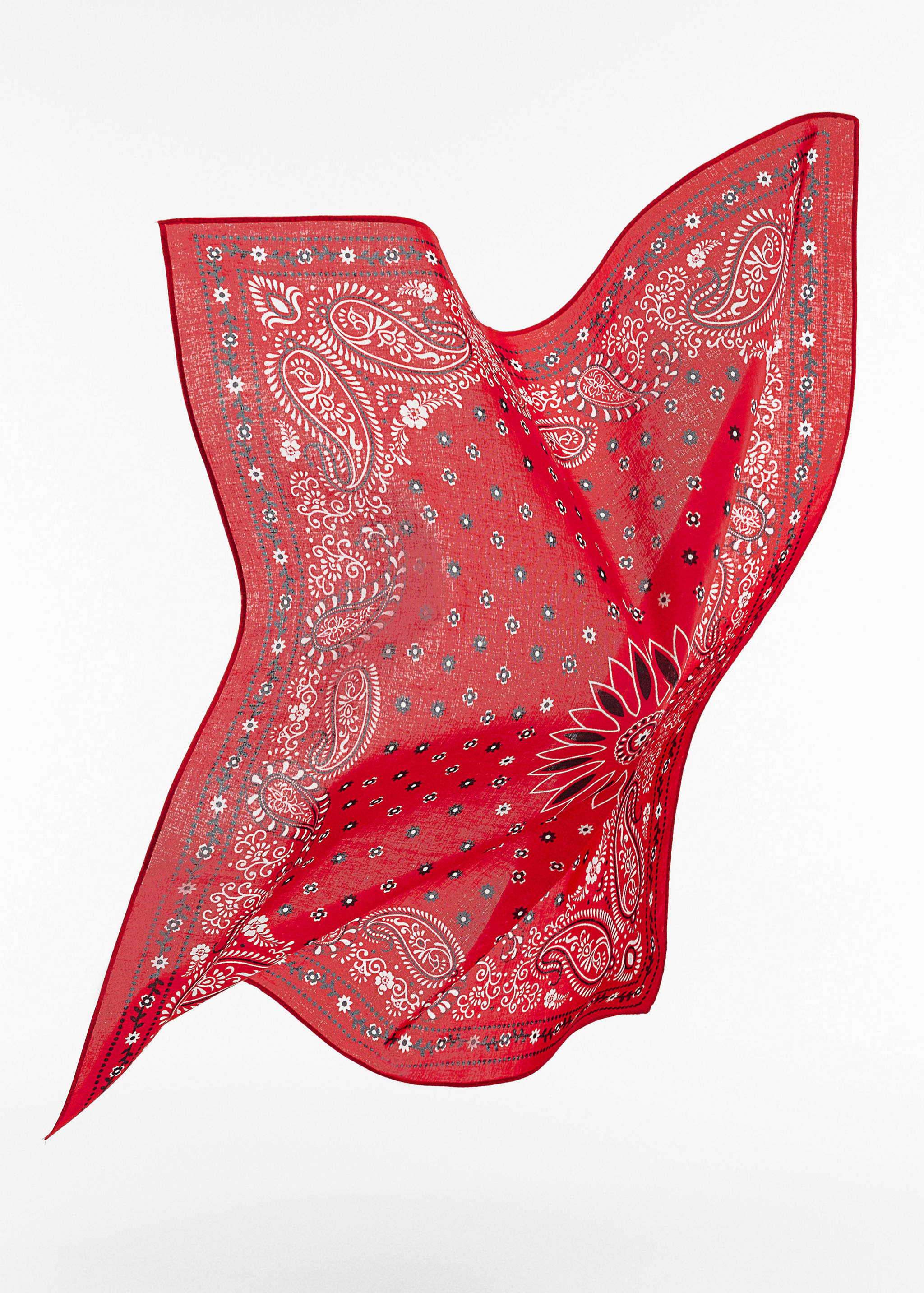 Printed cotton scarf - Details of the article 5