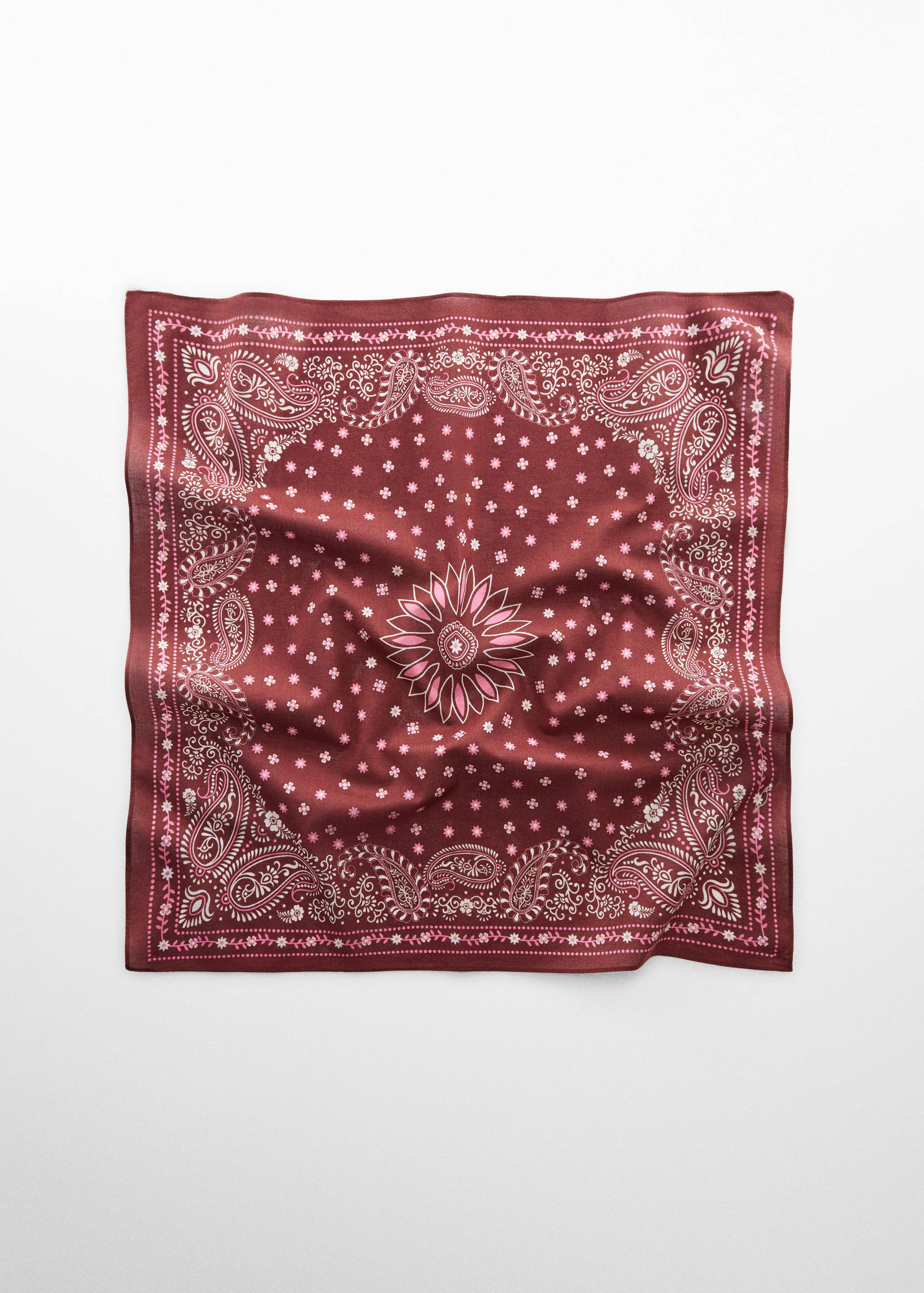 Printed cotton scarf - Article without model