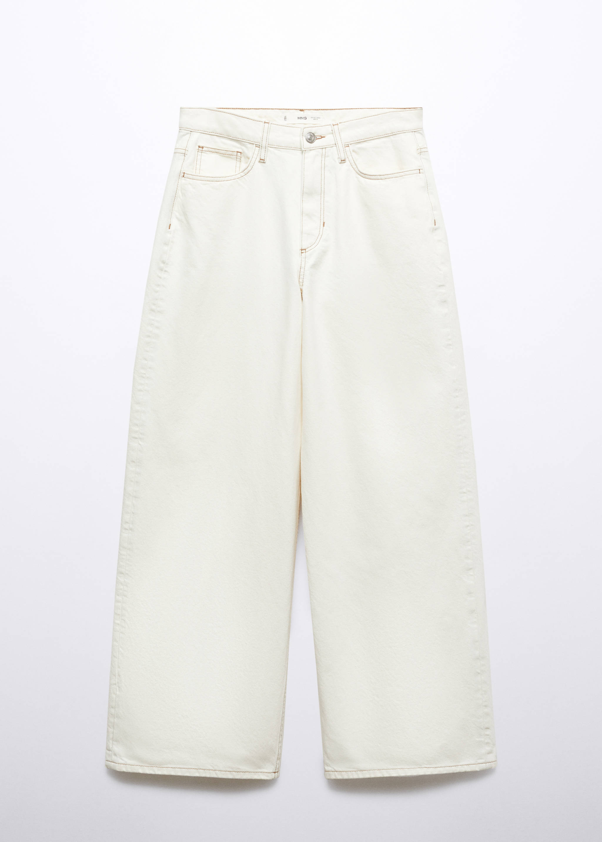 Wide leg mid-rise jeans - Article without model