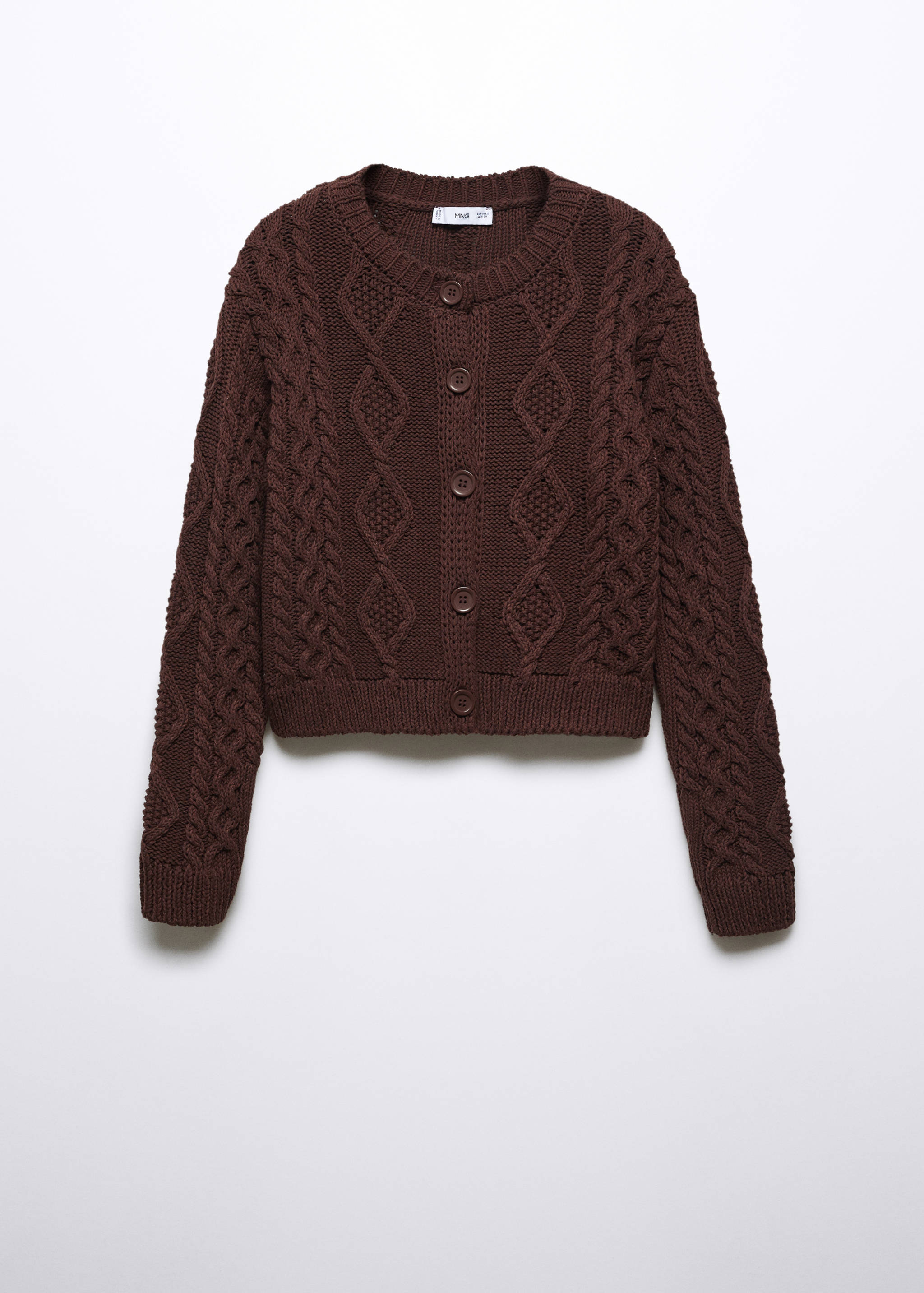 Cable-knit cardigan - Article without model