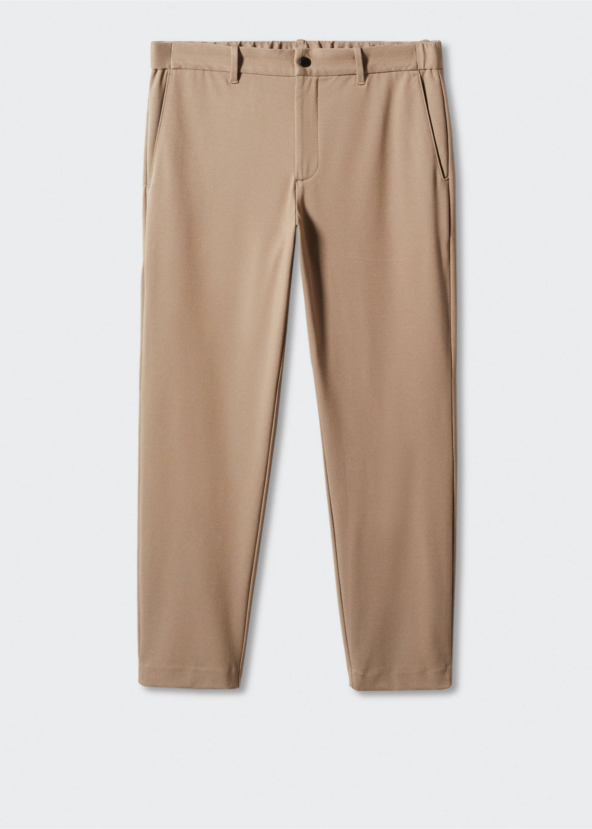 Pantalón slim fit antiarrugas - Artículo sin modelo, Marrón medio. Ref: 57094756-00.