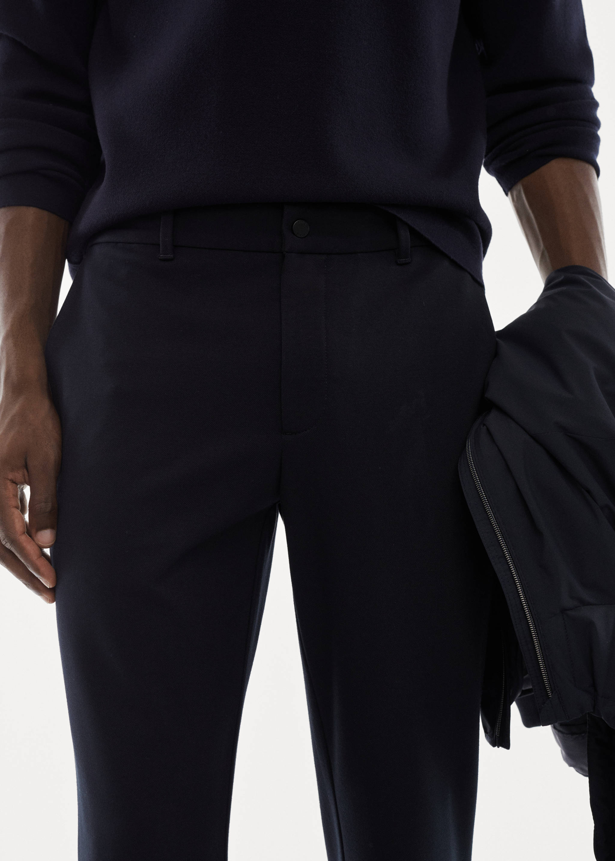 Pantalón slim fit antiarrugas - Detalle del artículo 1