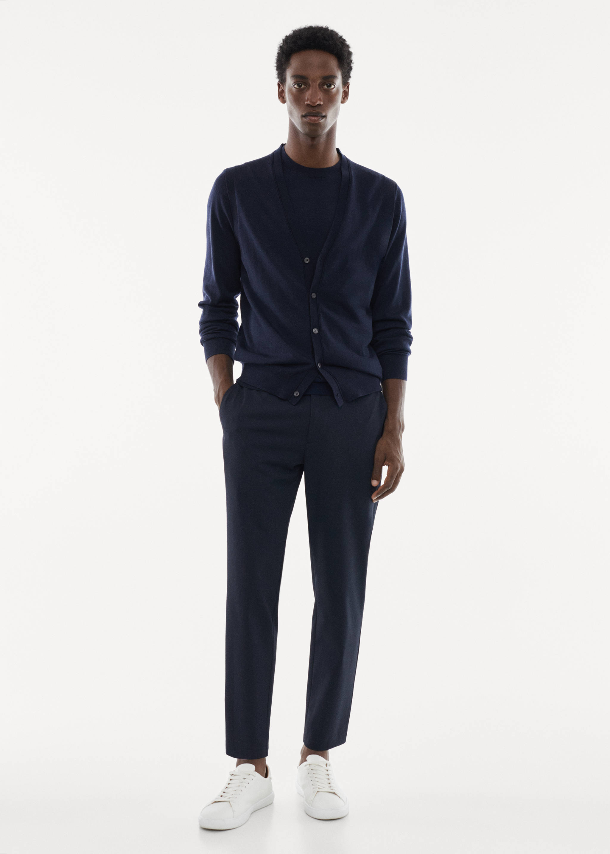 Gilet 100 % laine mérinos - Plan général