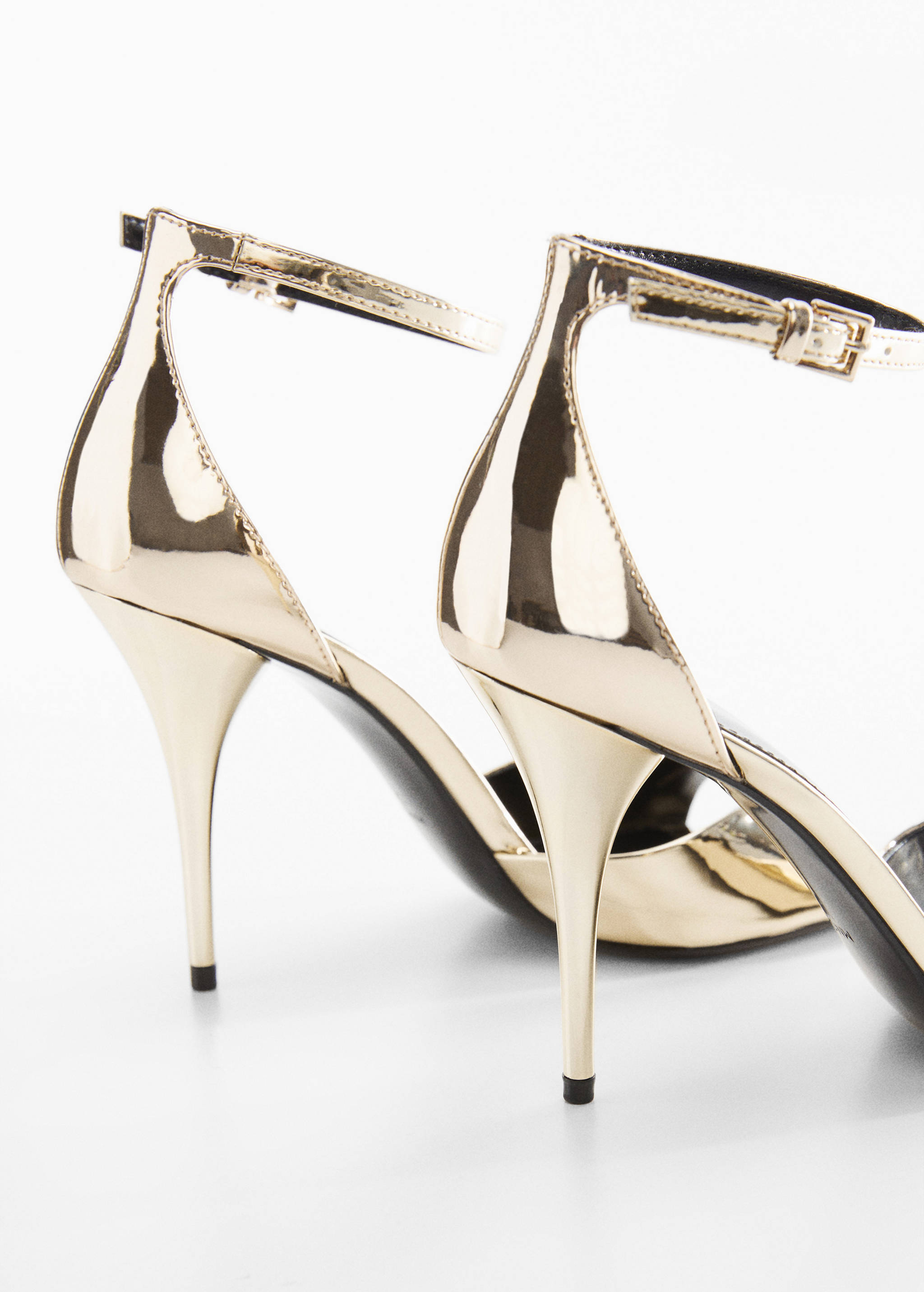 Metallic heel sandals - Details of the article 1