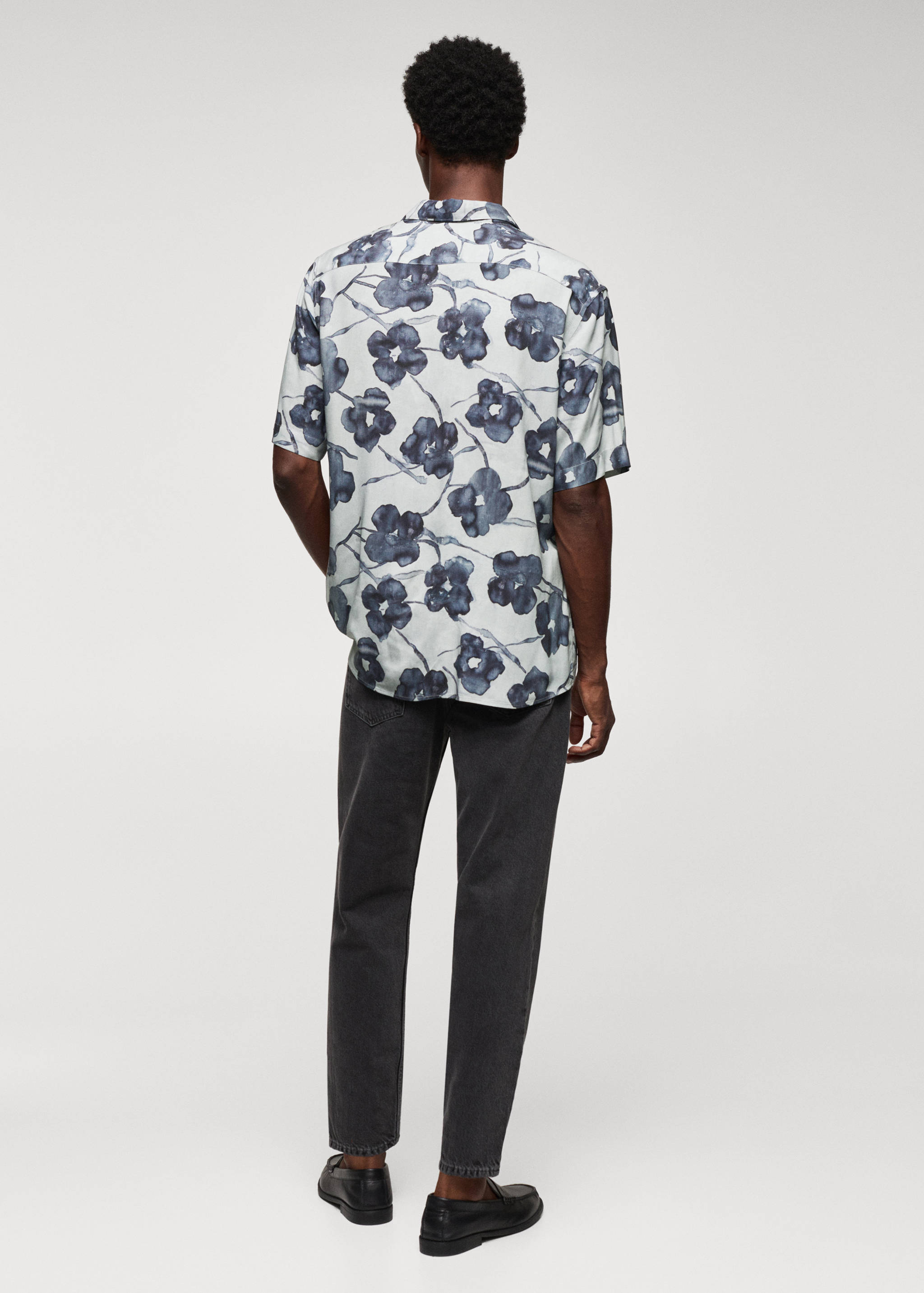 Chemise fluide imprimé fleuri - Verso de l’article