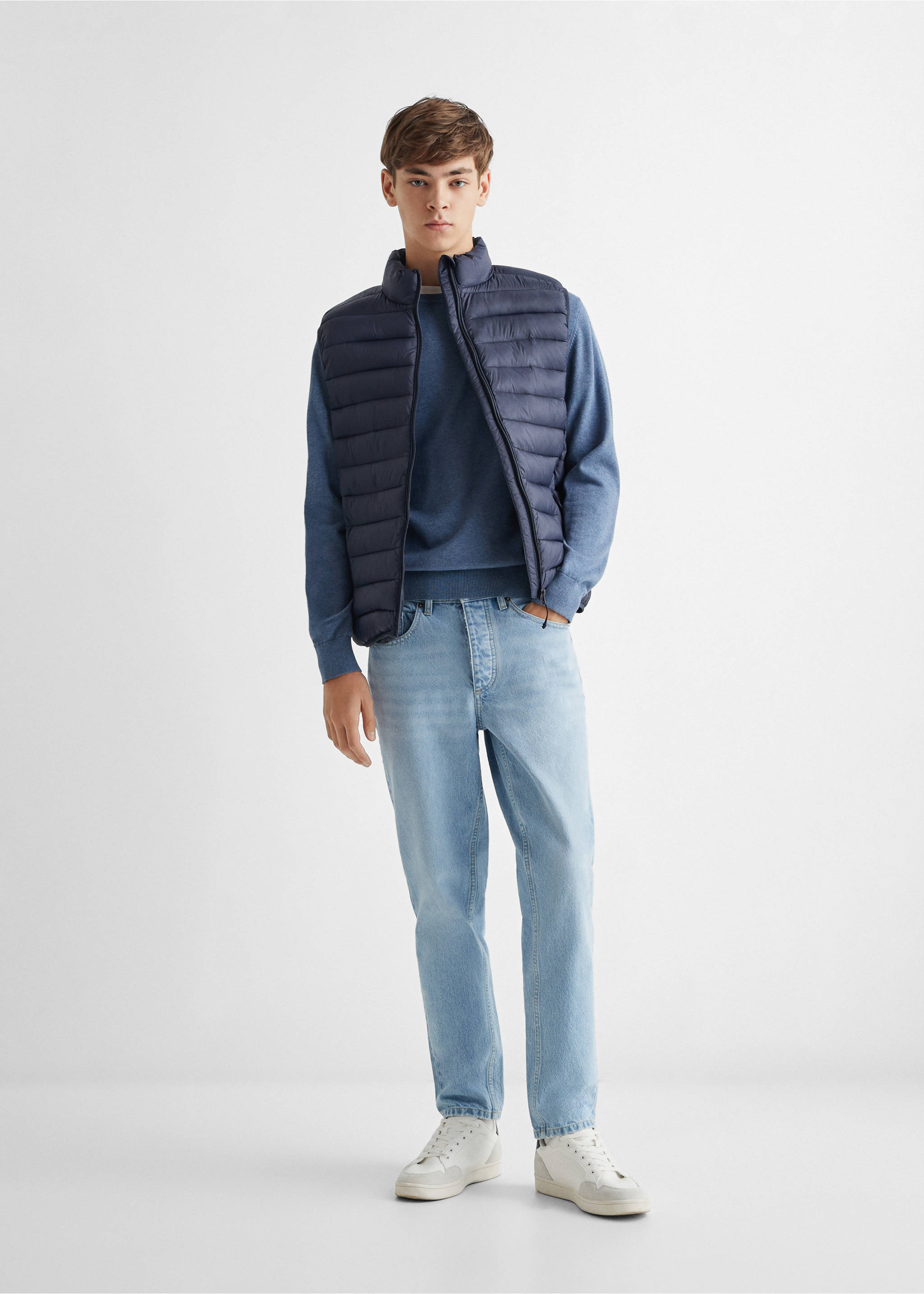 Quilted gilet - General plane, Navy. Ref: 57095132-00.