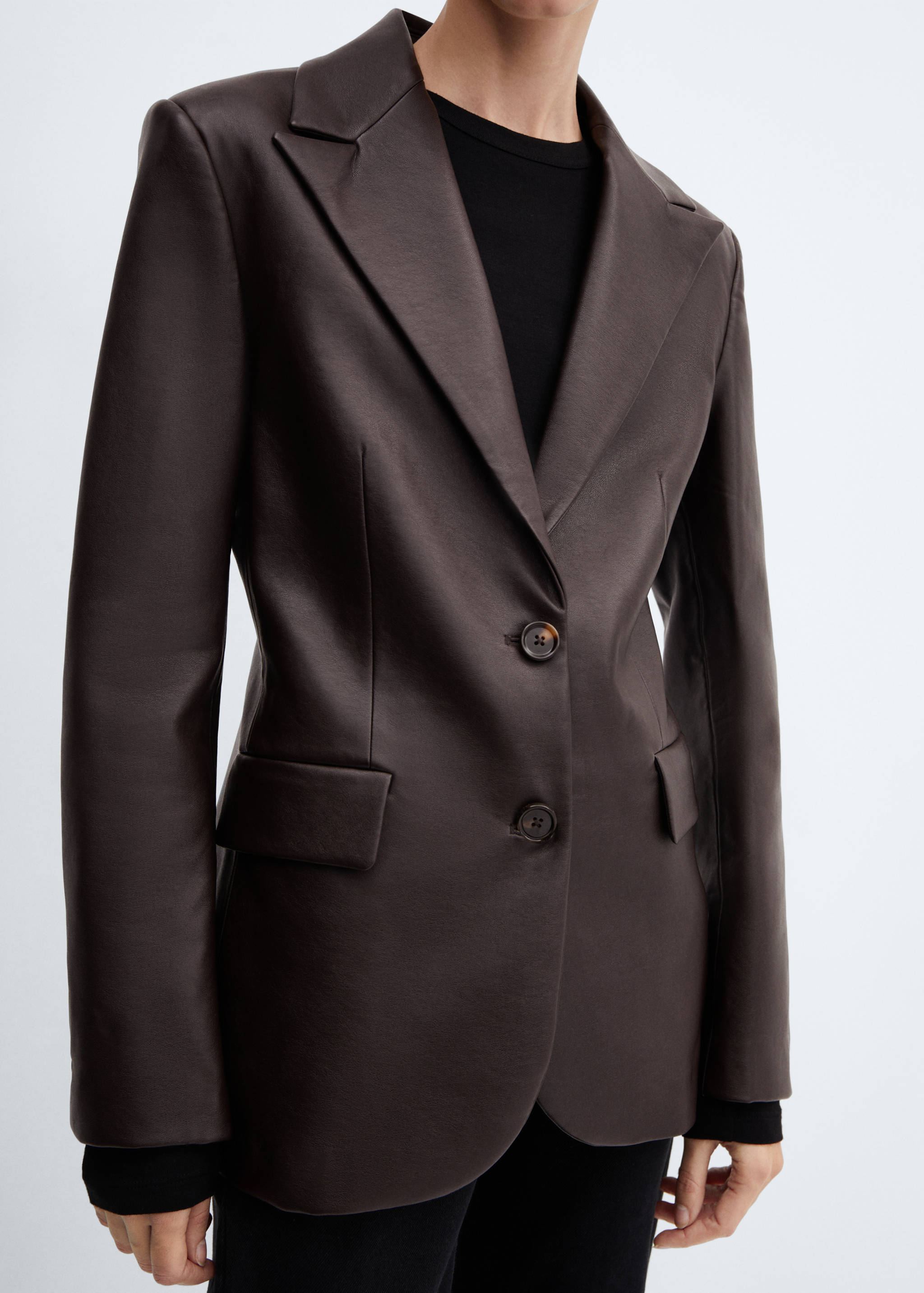 جاكيت بتأثير الجلد - تفاصيل المنتج 6