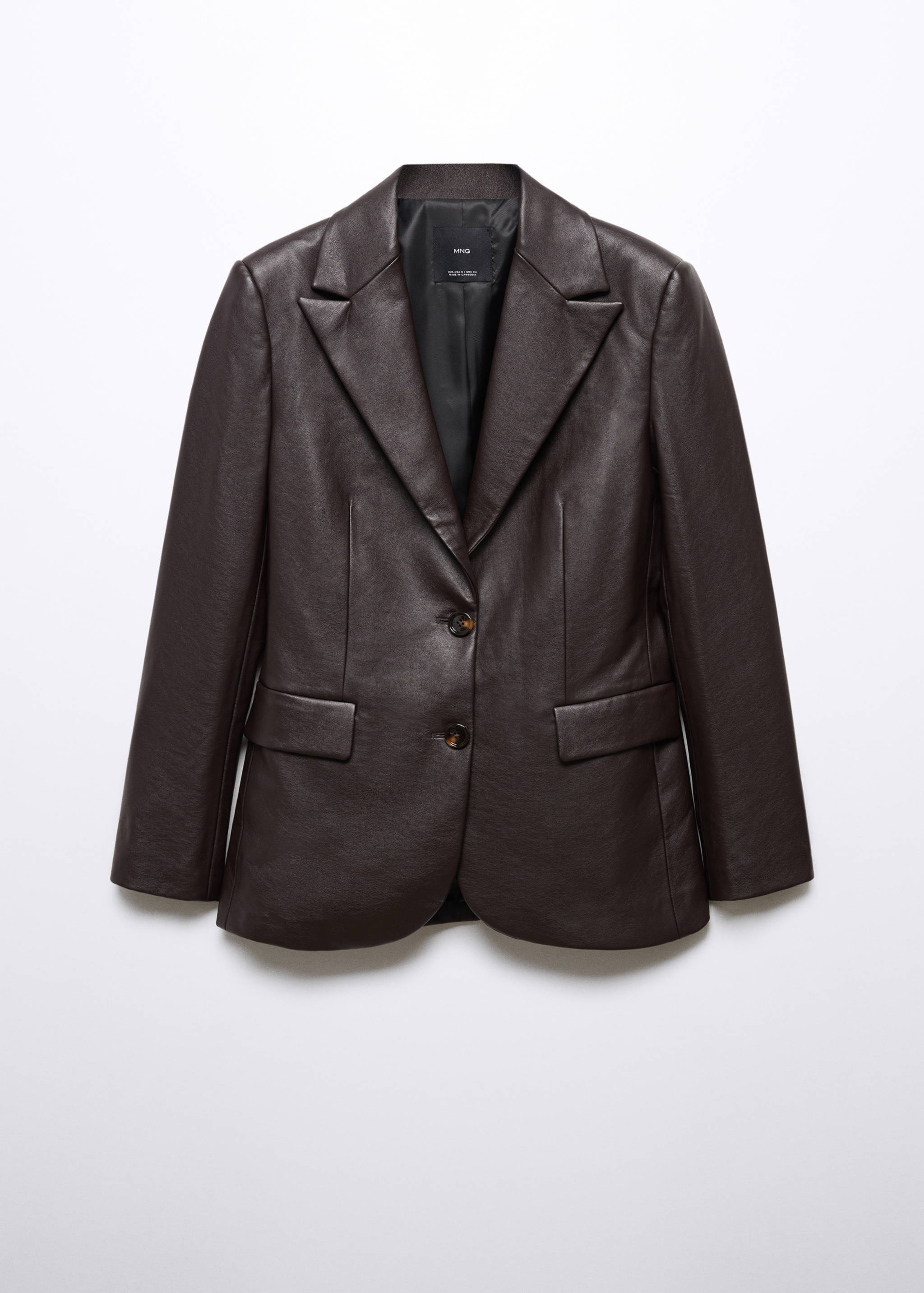 Faux-leather jacket - Article without model