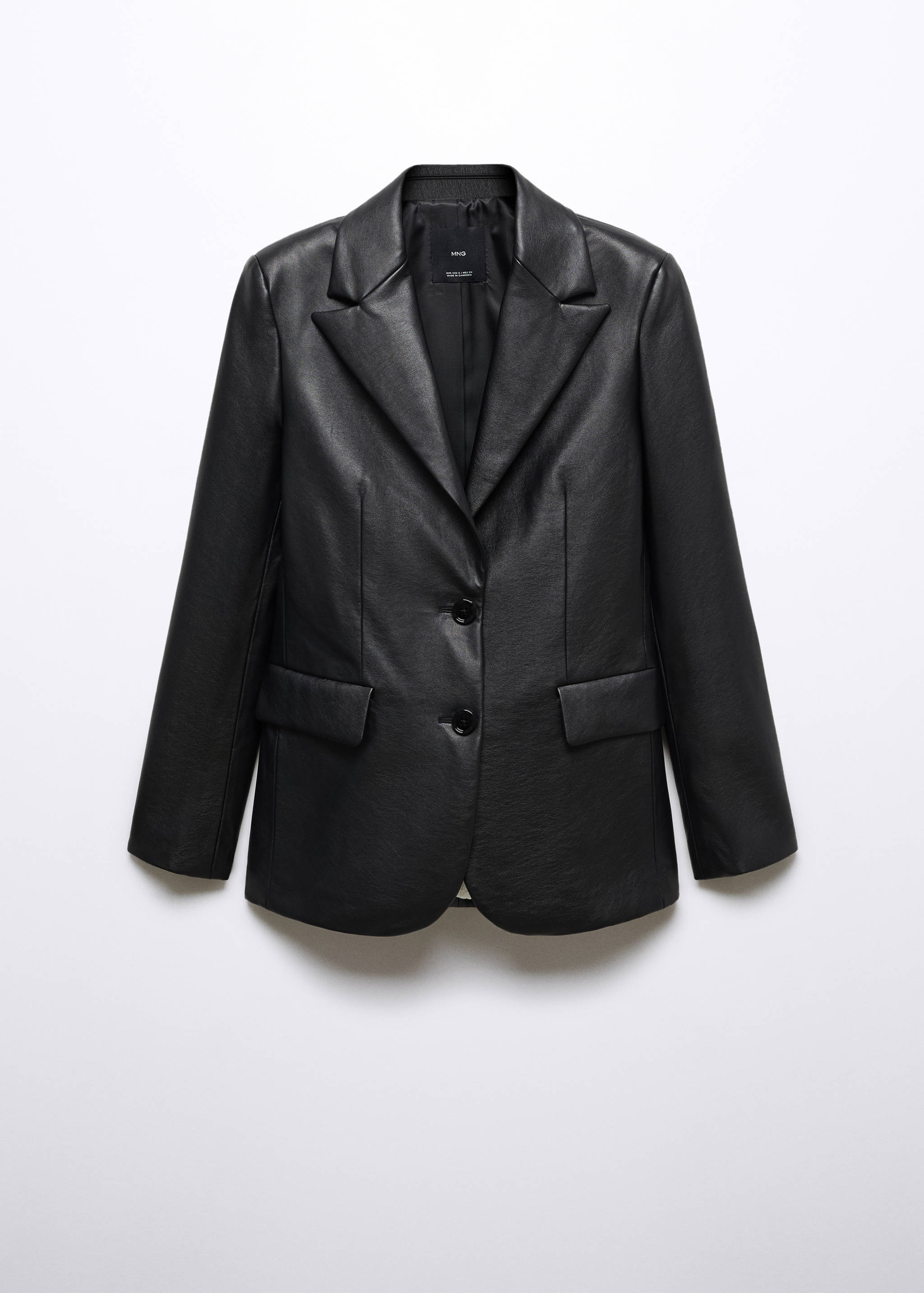 Faux-leather jacket - Article without model