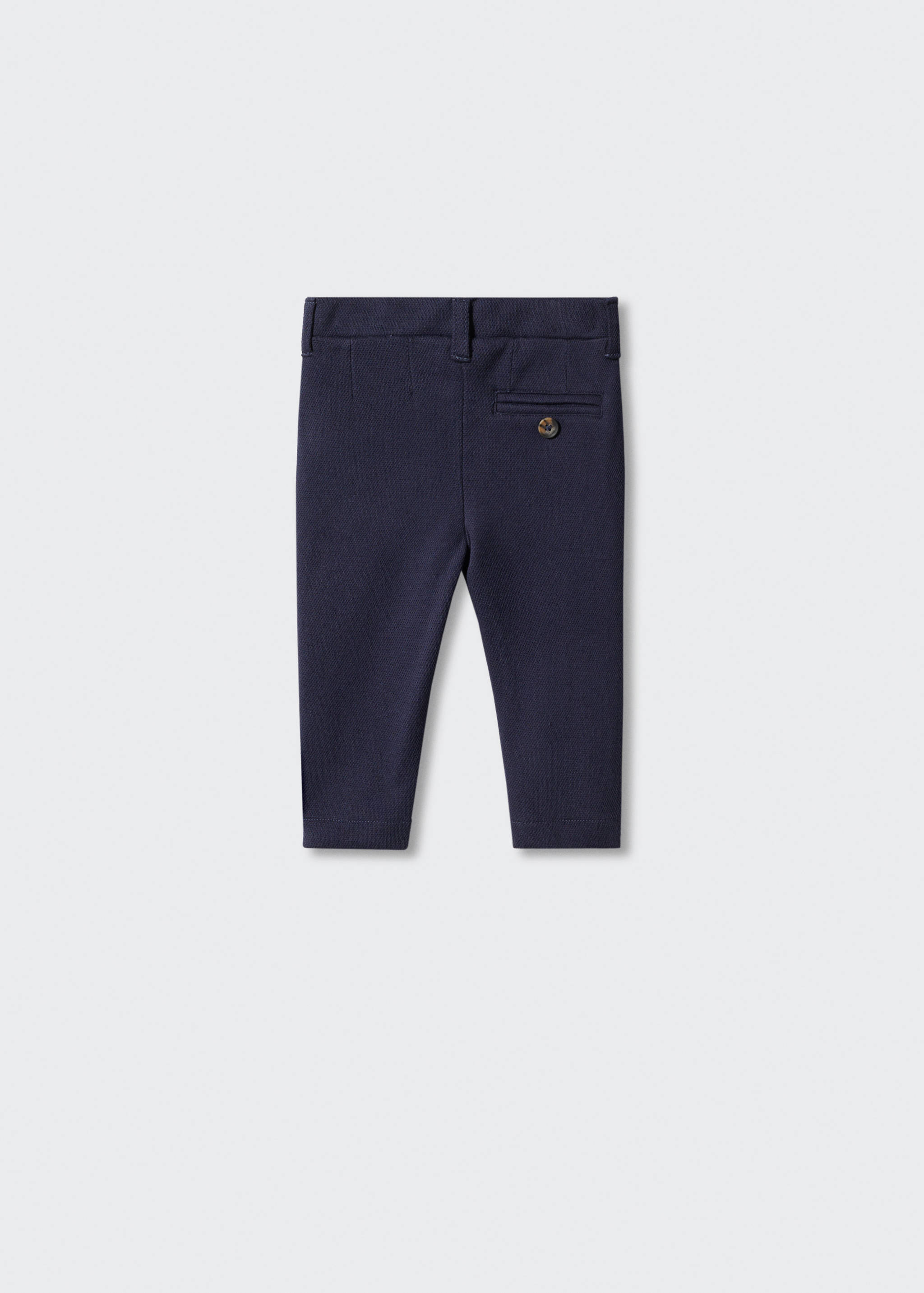 Pantalón traje slim fit textura - Reverso del artículo