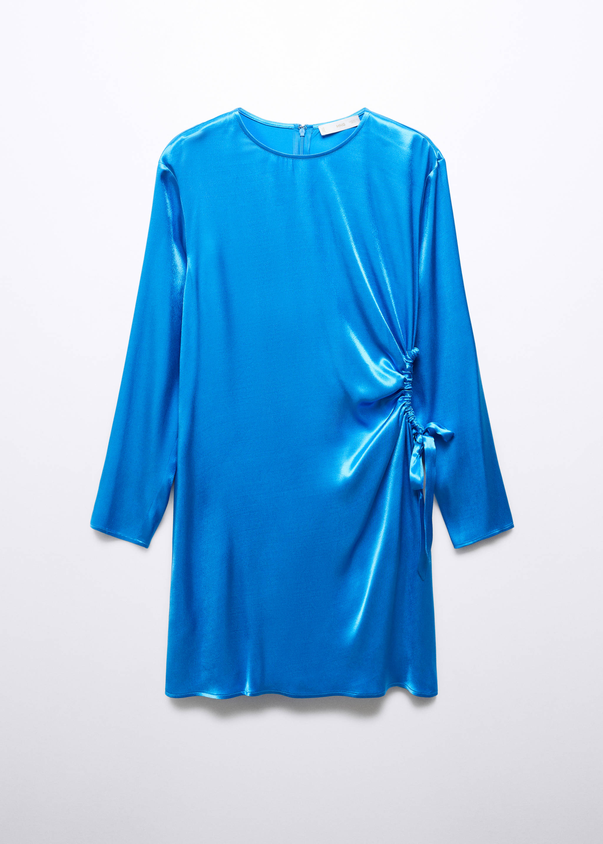 Side-slit satin dress - Article without model