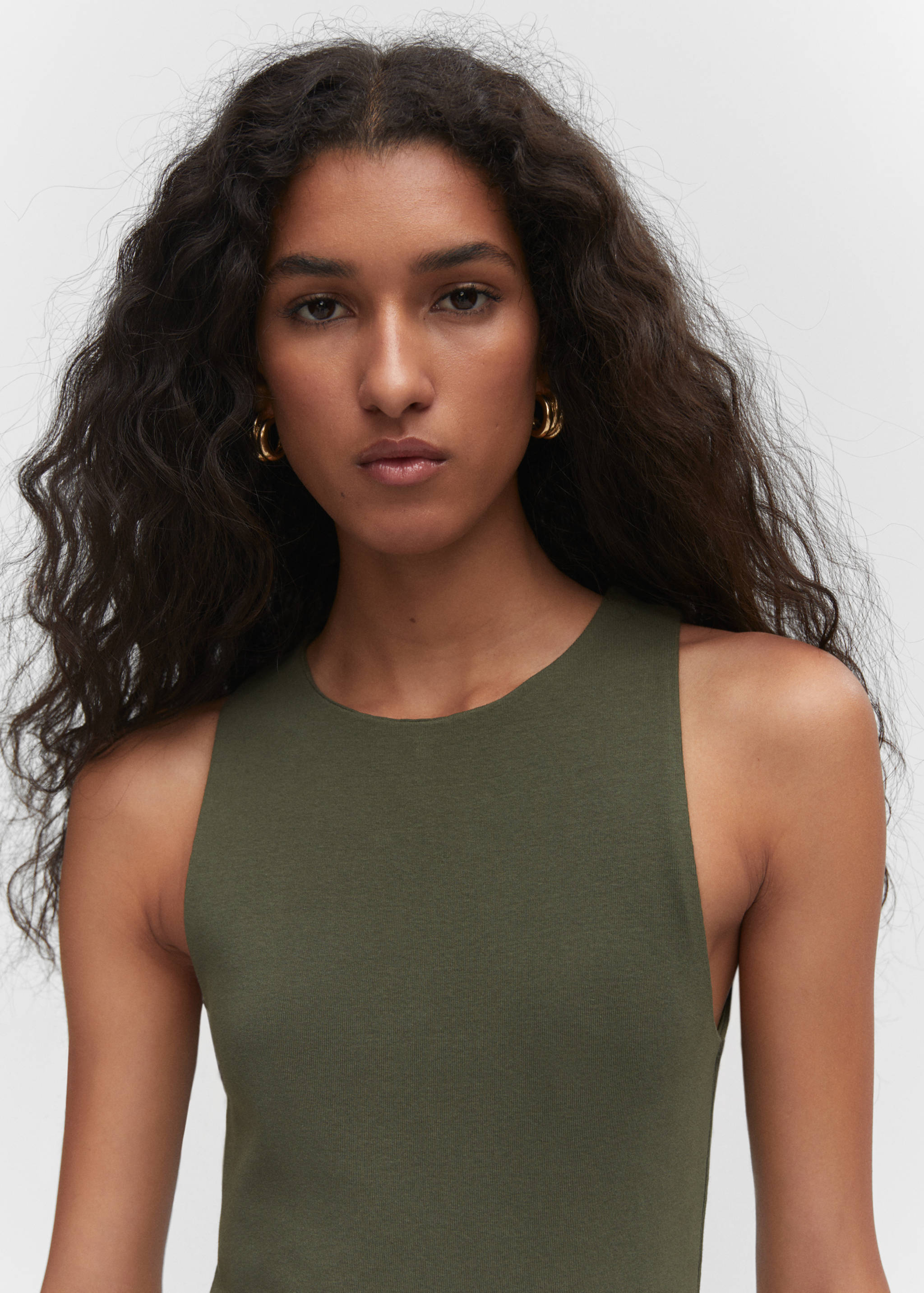 Vestido midi algodón - Detalle del artículo 1