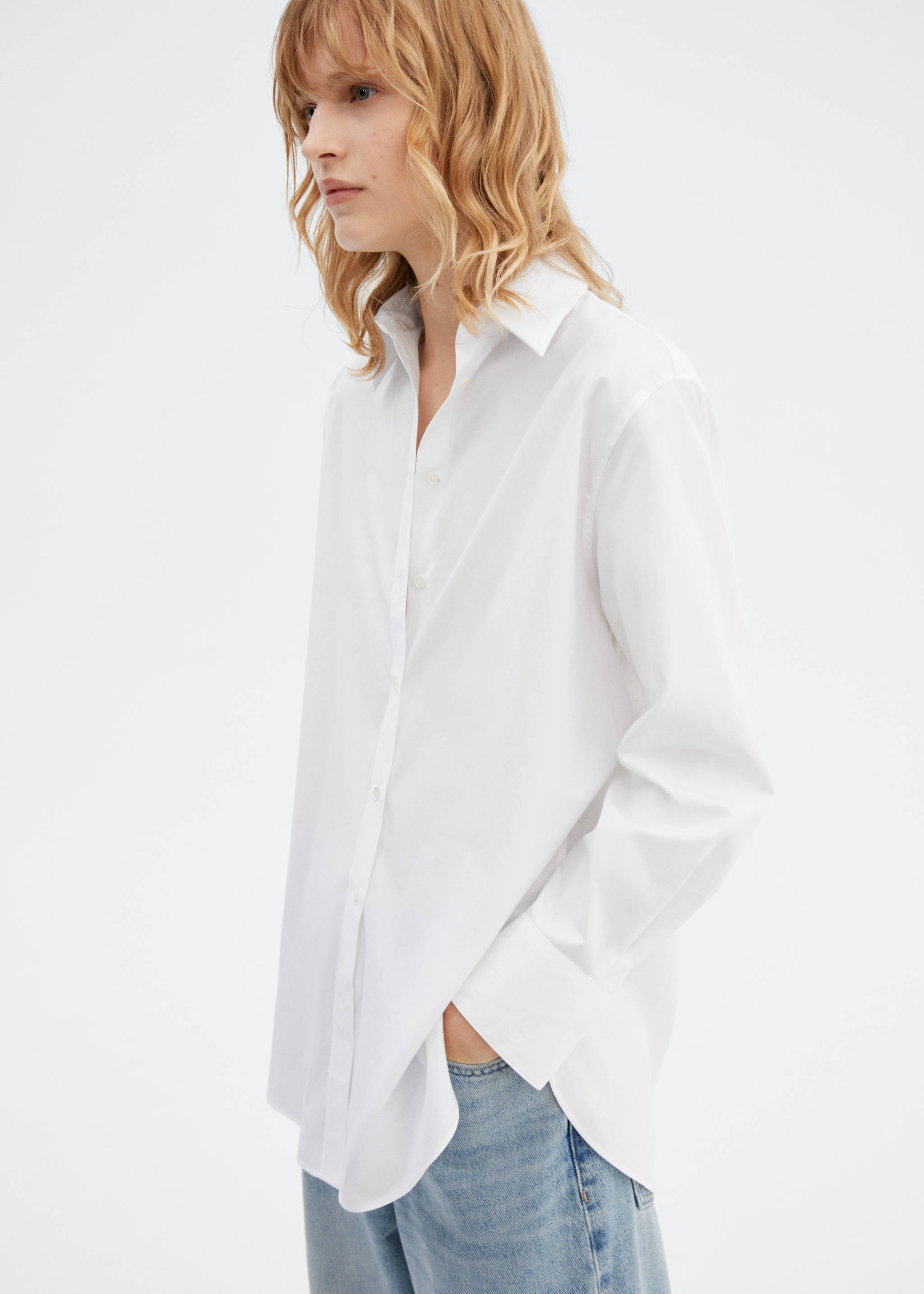 Cotton long shirt - Medium plane