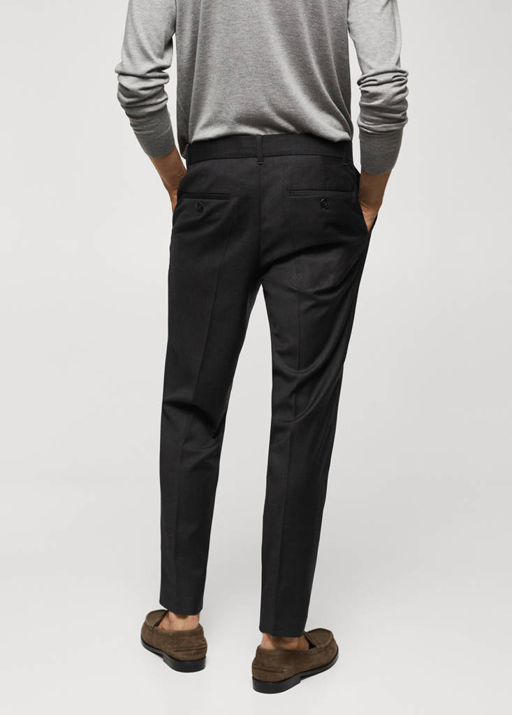 Virgin wool pleated trousers — Grey