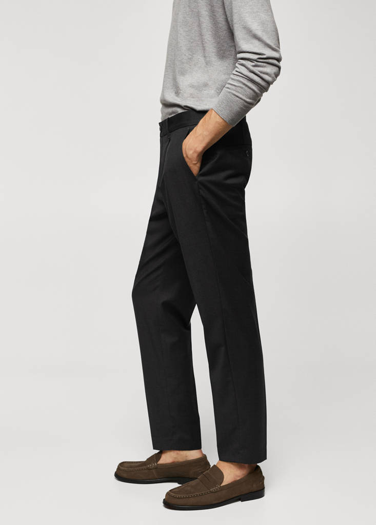 Virgin wool pleated trousers — Grey