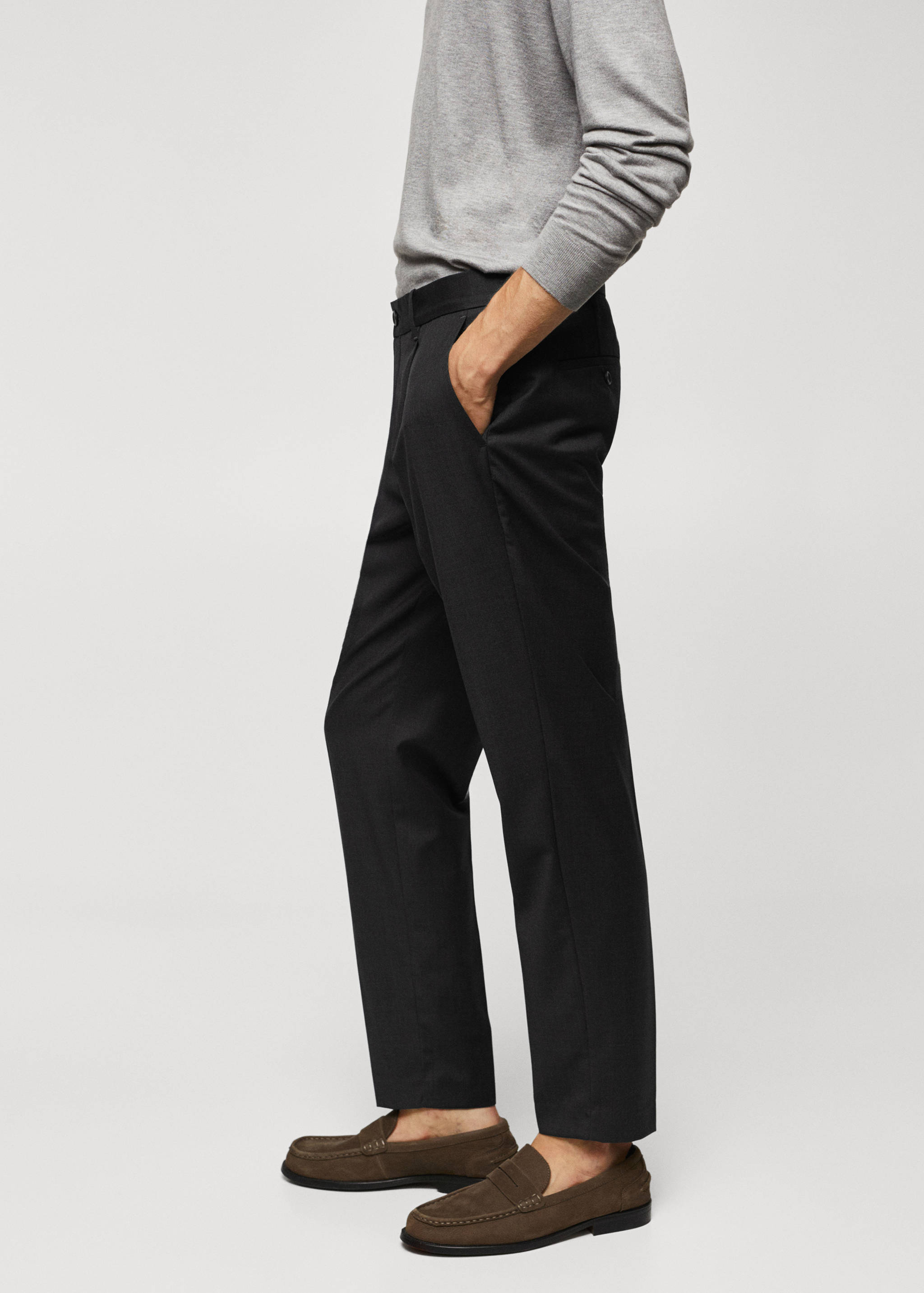 Virgin wool pleated pants - Details of the article 2