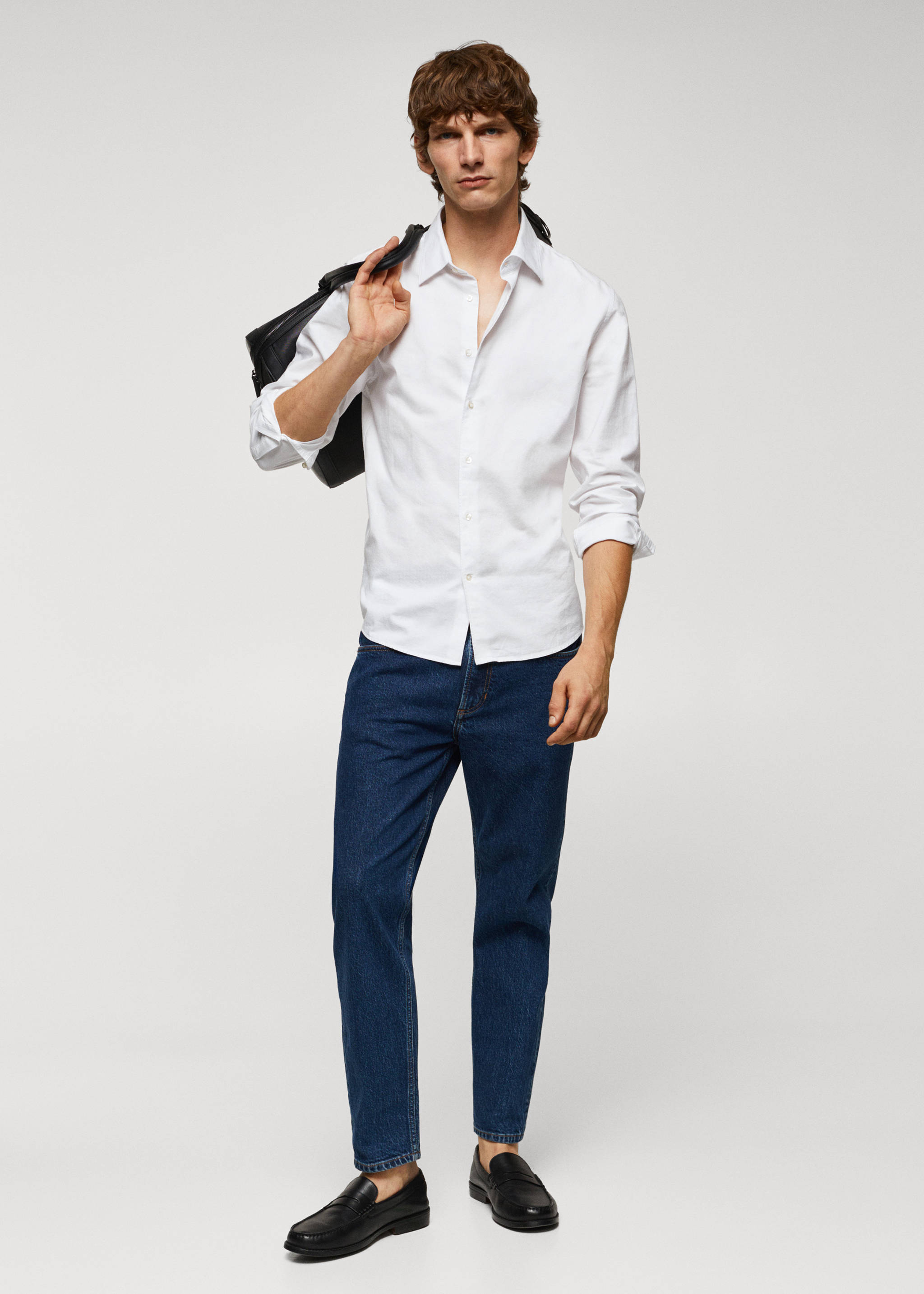 Slim fit Oxford cotton shirt - General plane