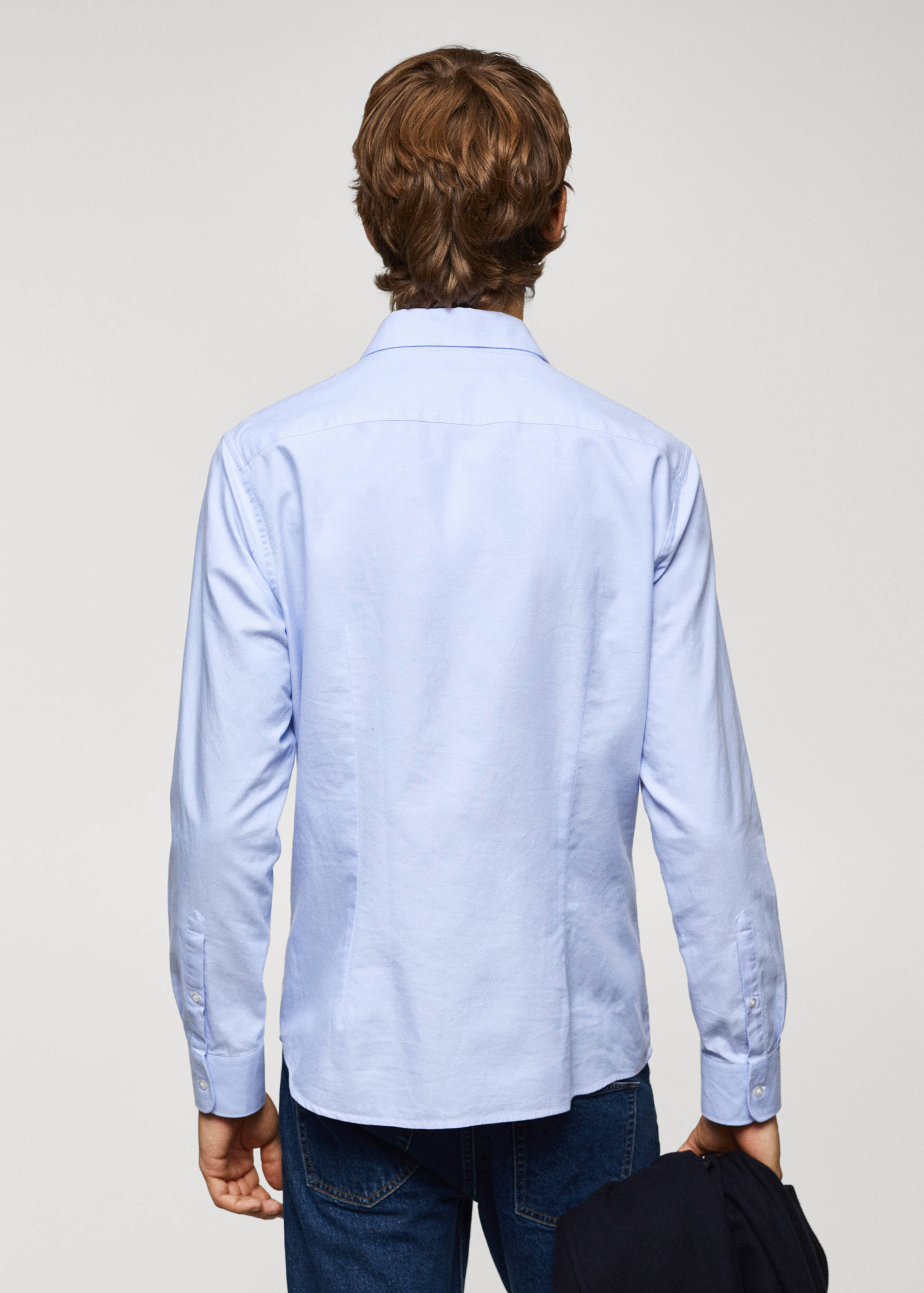 Slim fit Oxford cotton shirt - Reverse of the article