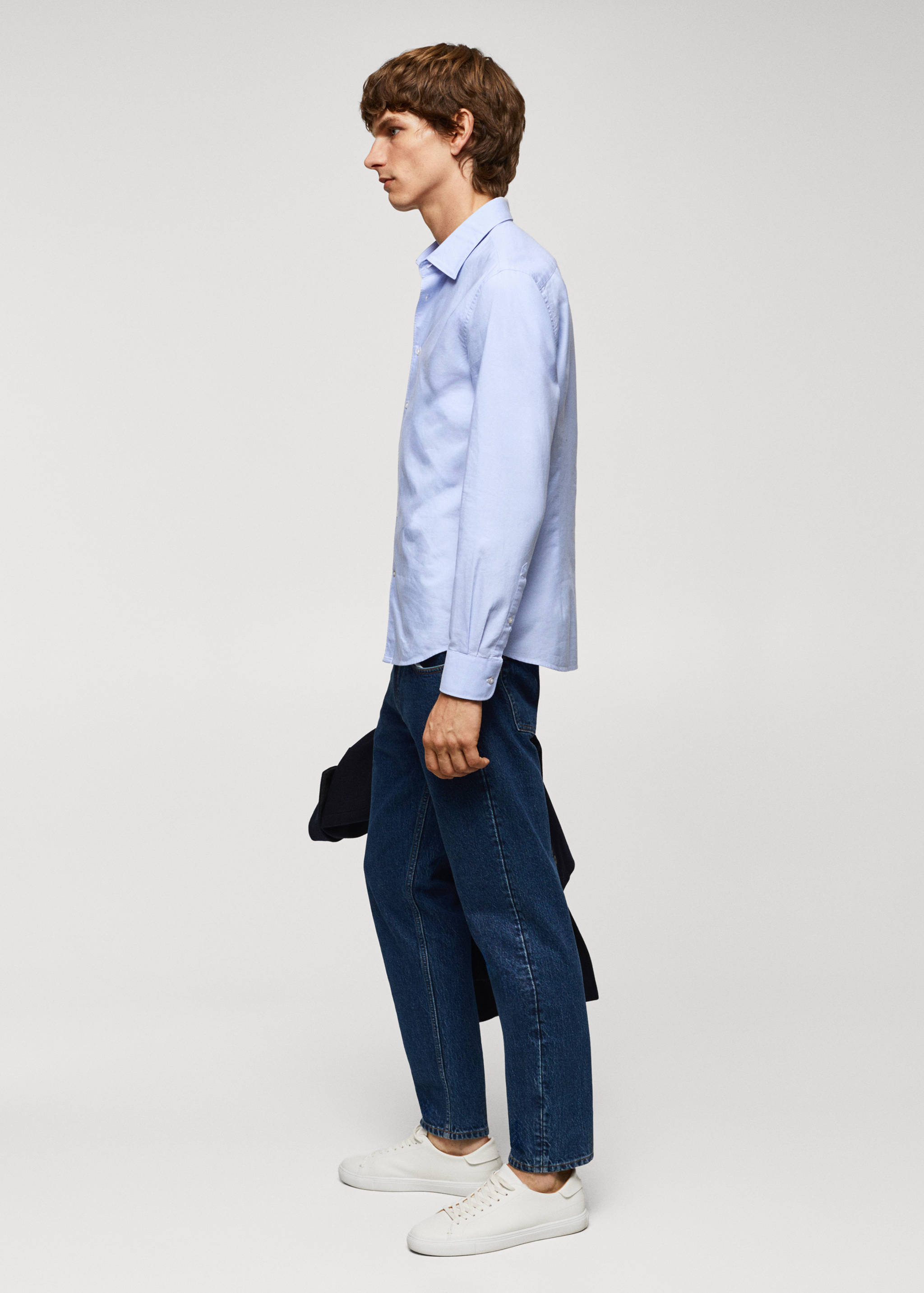 Slim fit Oxford cotton shirt - Details of the article 2