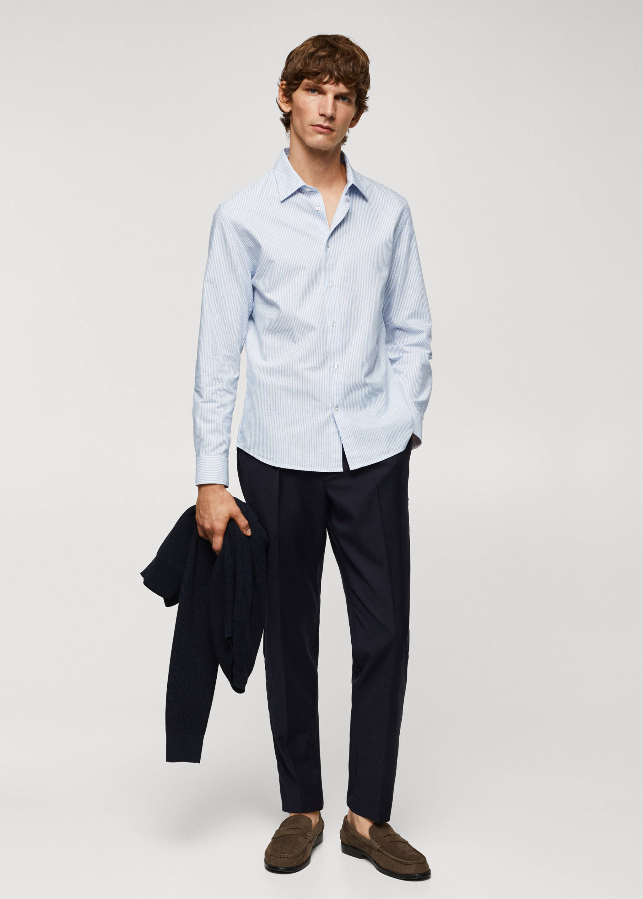 Slim fit Oxford cotton shirt - General plane