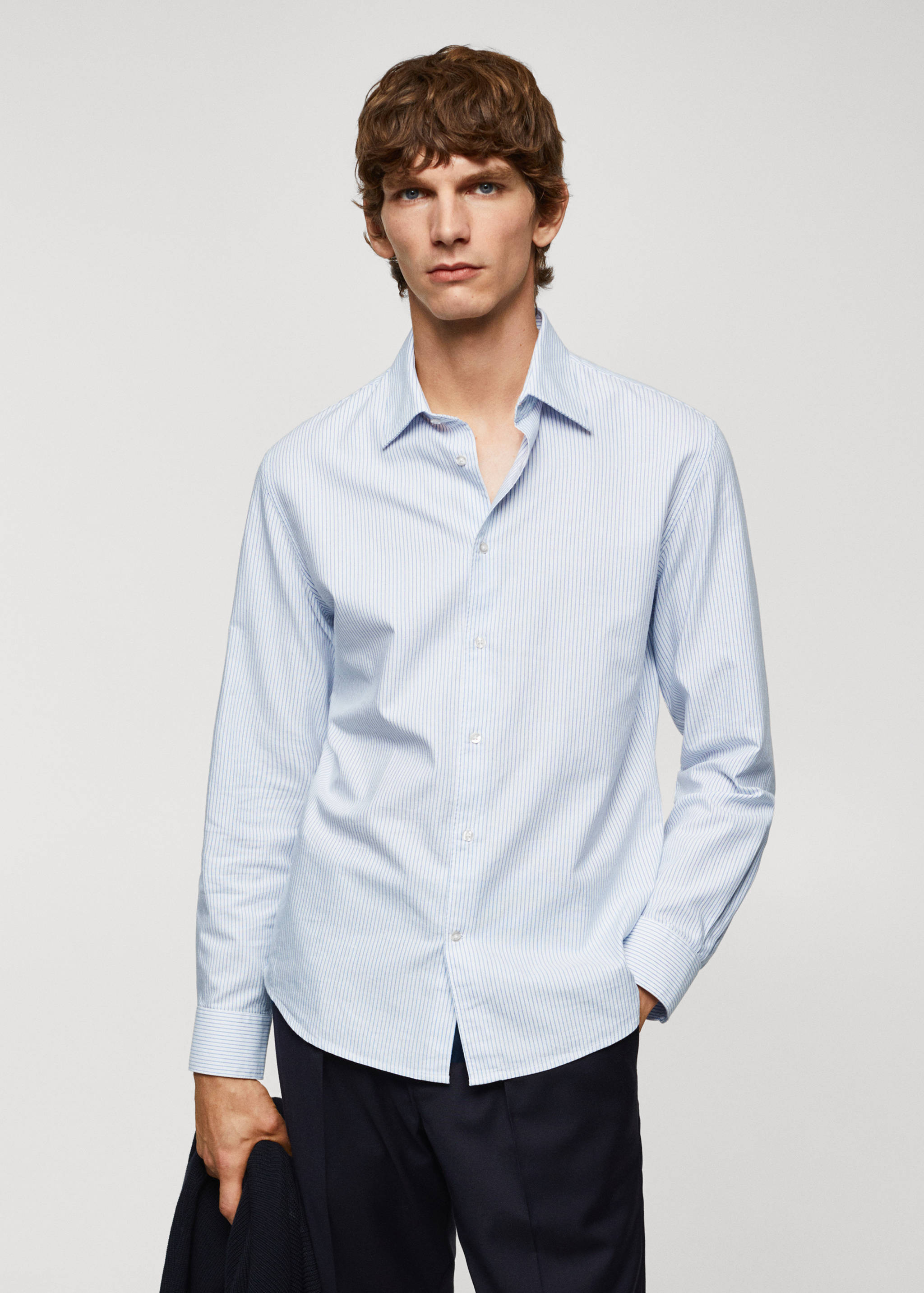 Slim fit Oxford cotton shirt - Medium plane