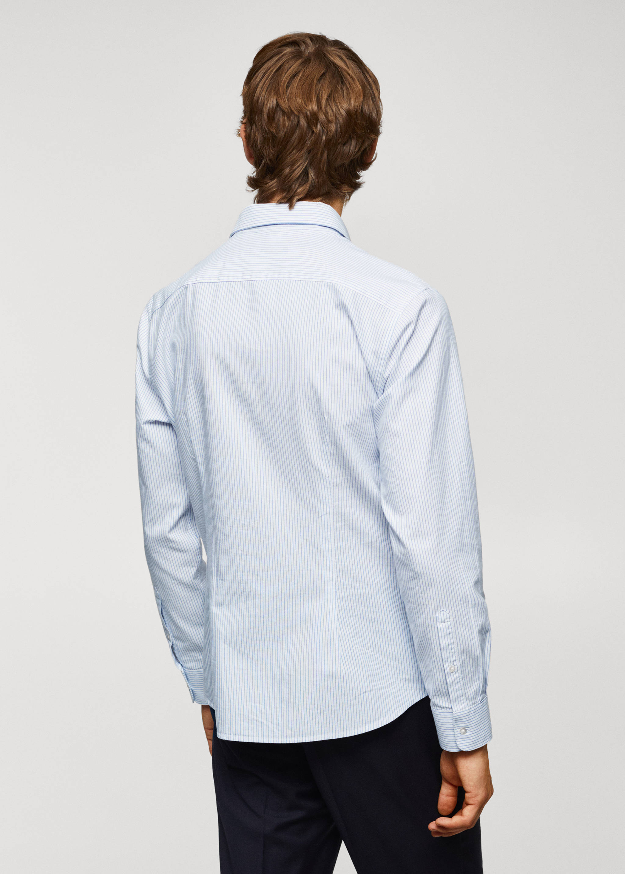 Slim fit Oxford cotton shirt - Reverse of the article
