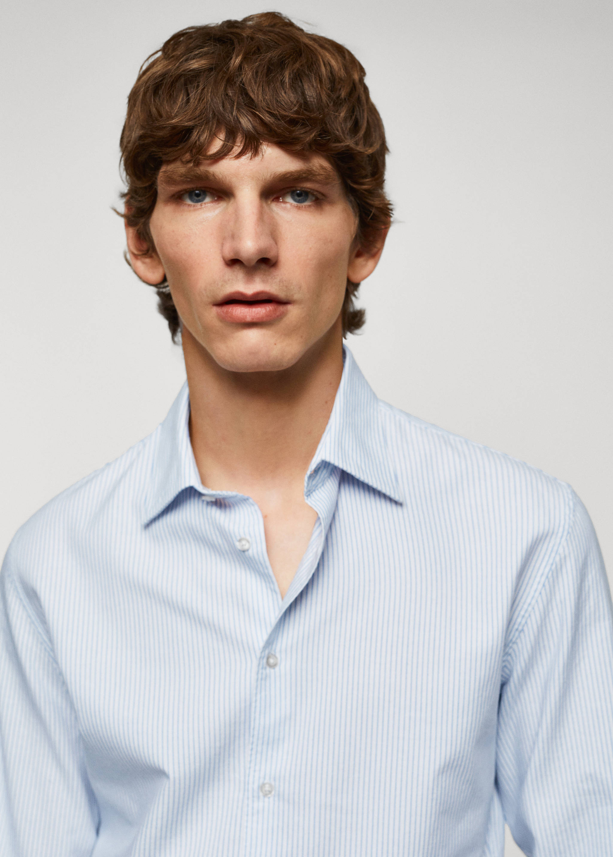 Slim fit Oxford cotton shirt - Details of the article 1