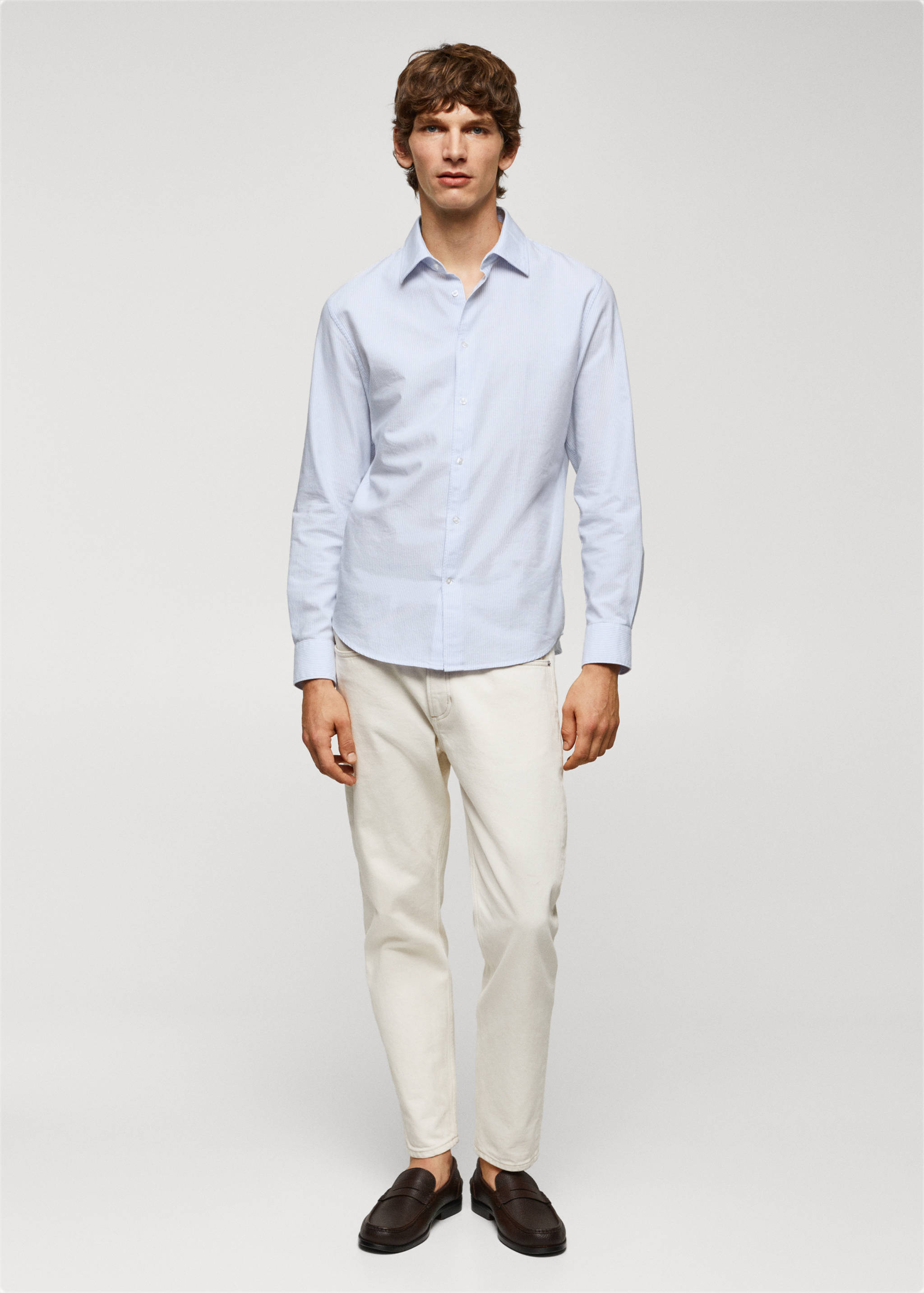 Slim fit Oxford cotton shirt - General plane