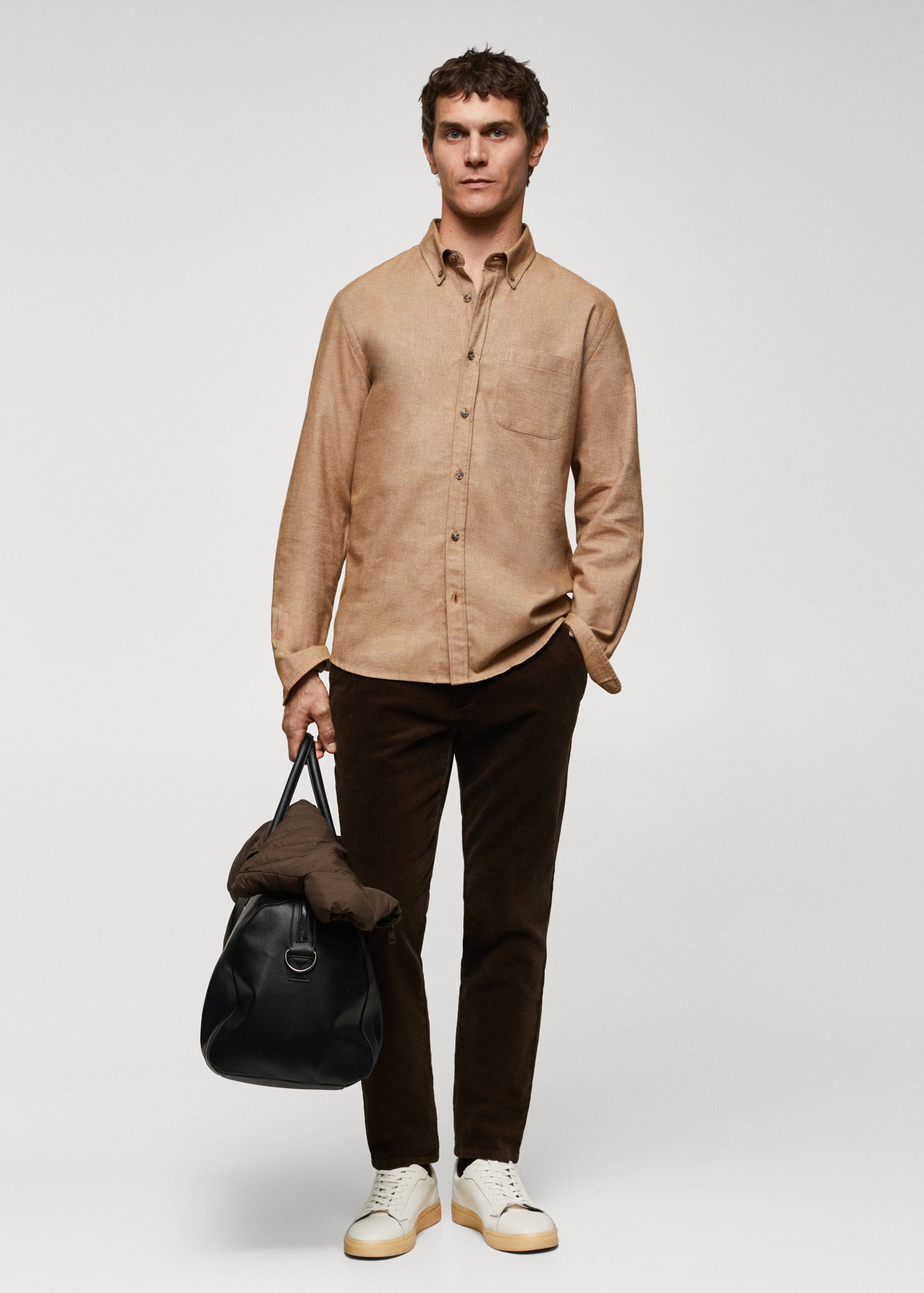 Chemise fil à fil 100% coton - Plan général