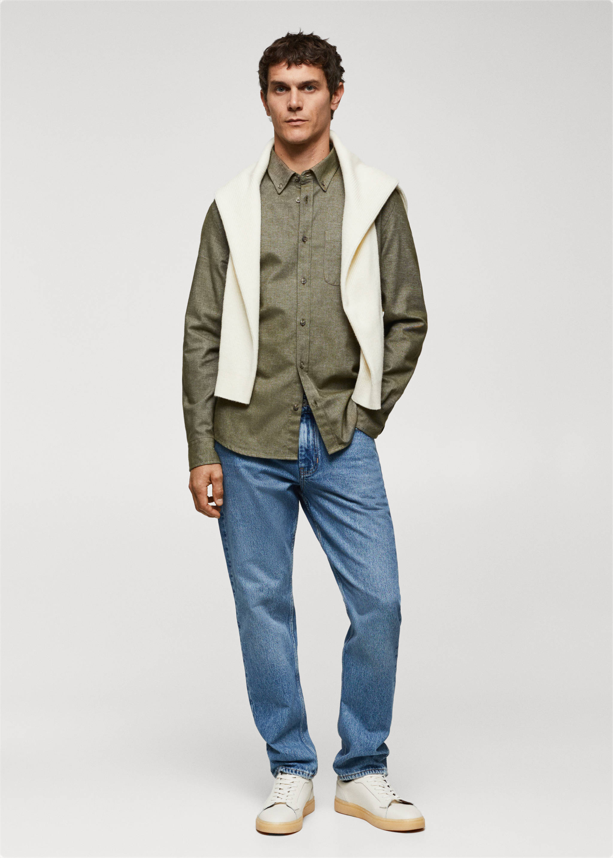 Chemise fil à fil 100% coton - Plan général