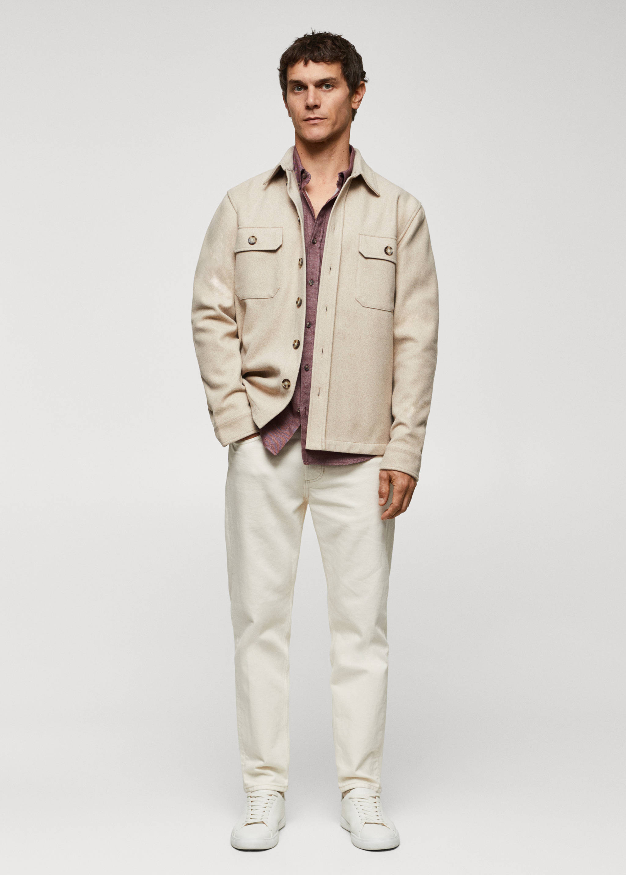 Chemise fil à fil 100% coton - Plan général