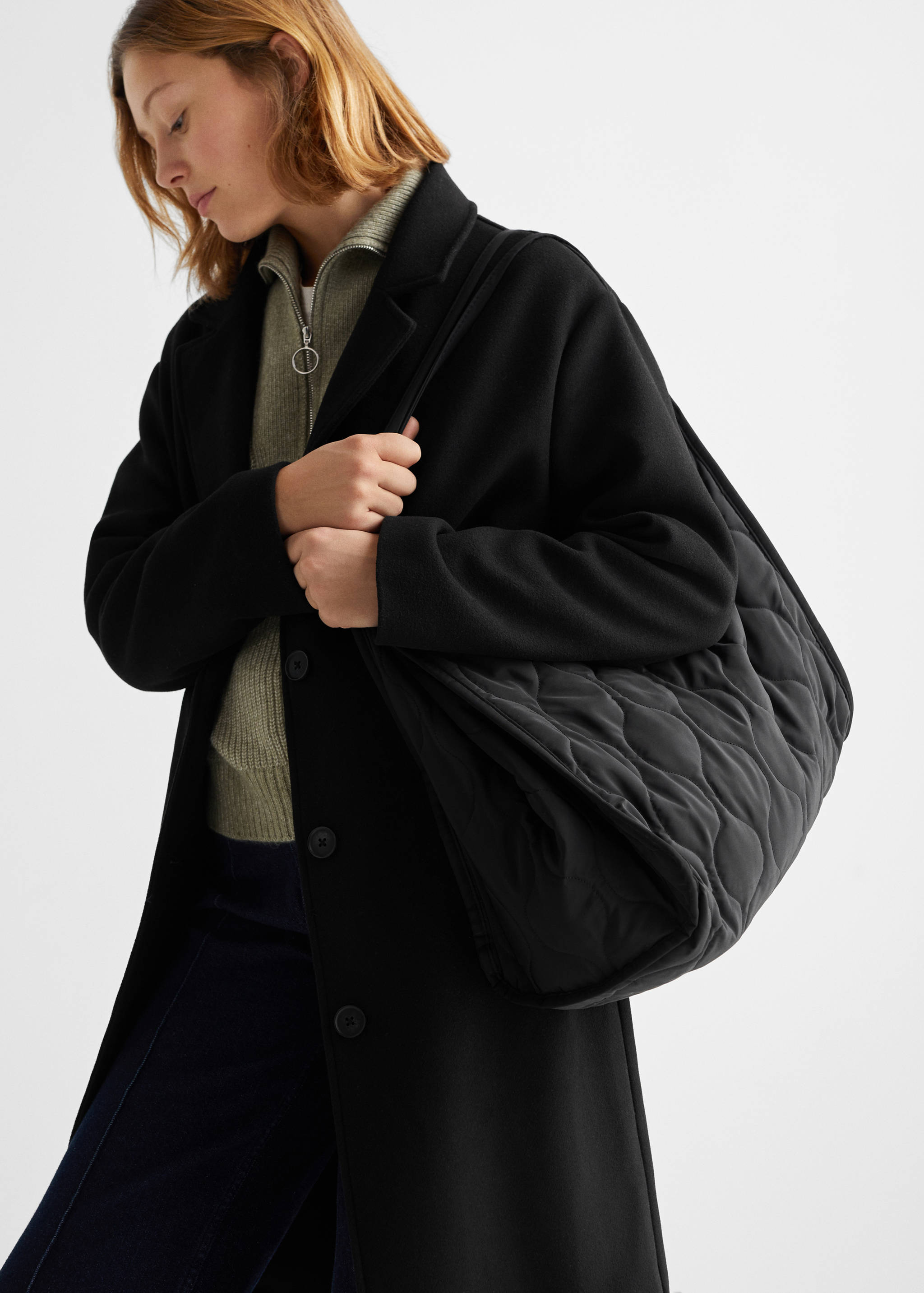 Стёганая сумка-шоппер - Общий план