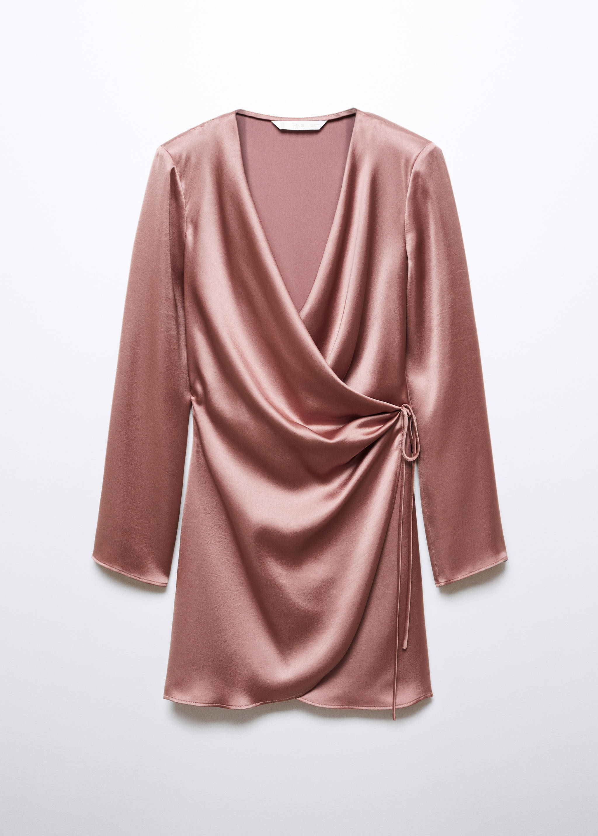 Robe cache-cœur satinée - Article sans modèle