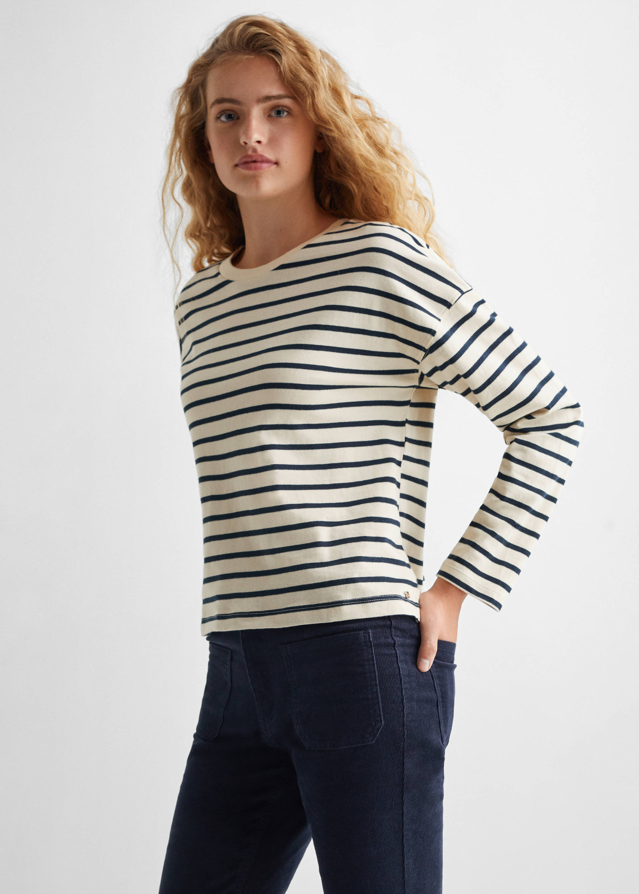 Striped long sleeves t-shirt - Medium plane