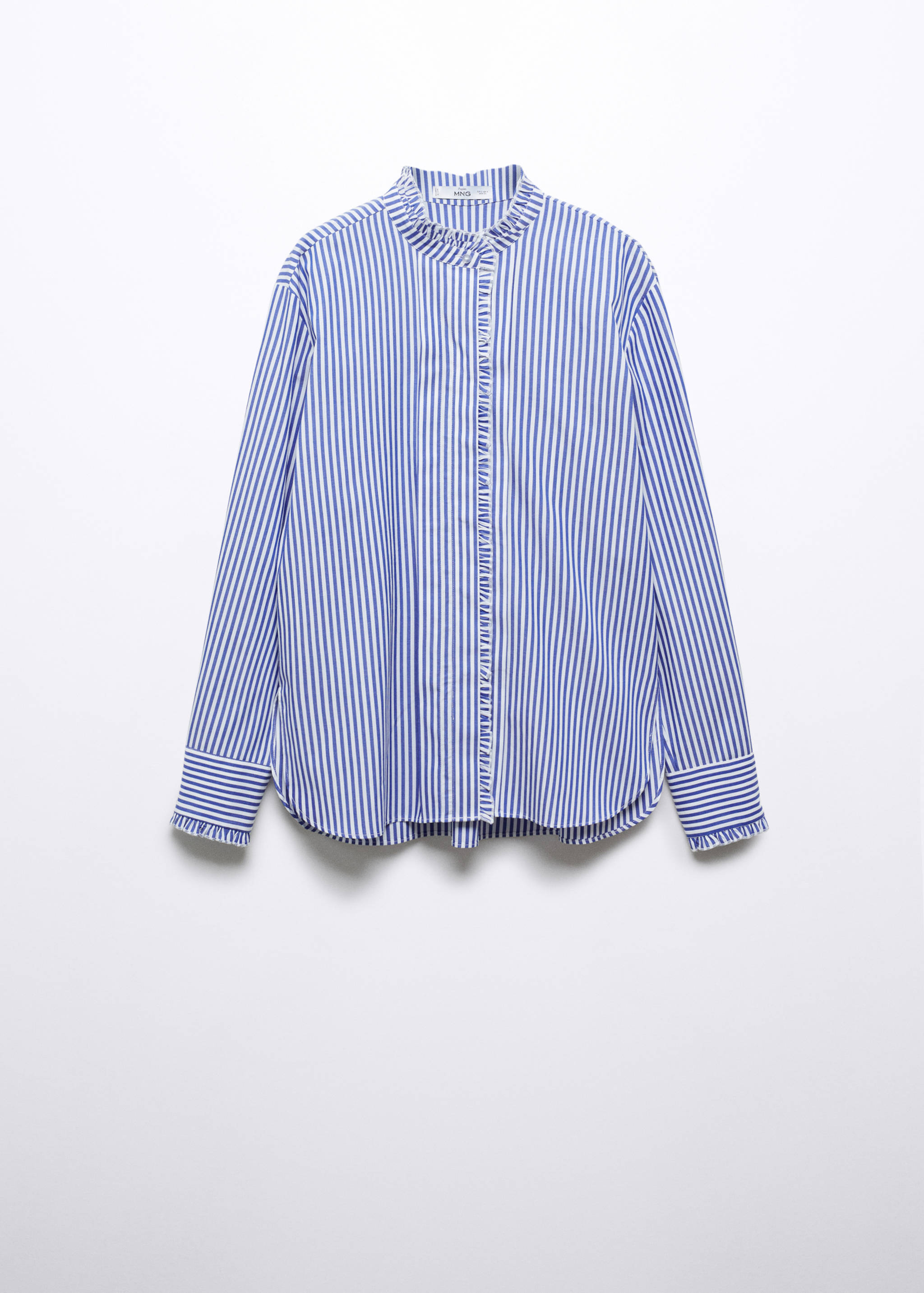 Shirt with frilly trim - Article without model