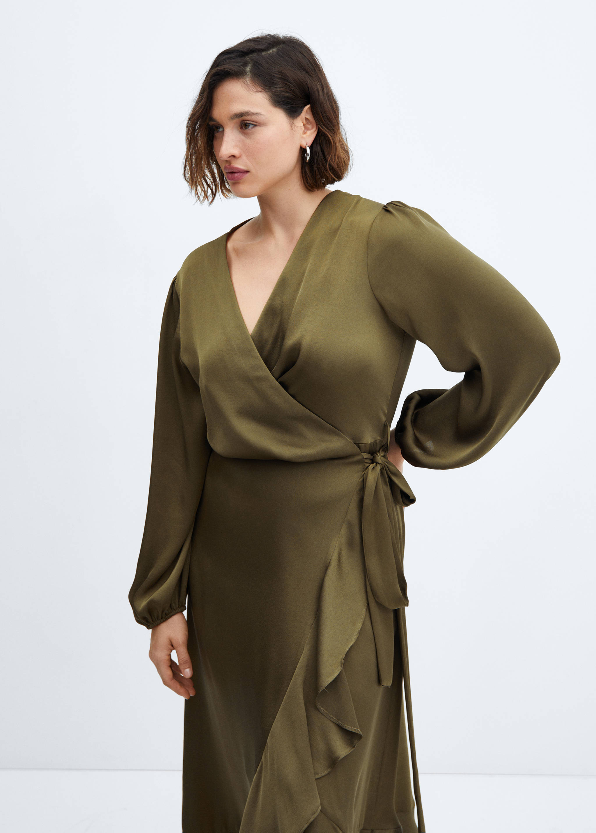 Ruffle wrap dress - Details of the article 5