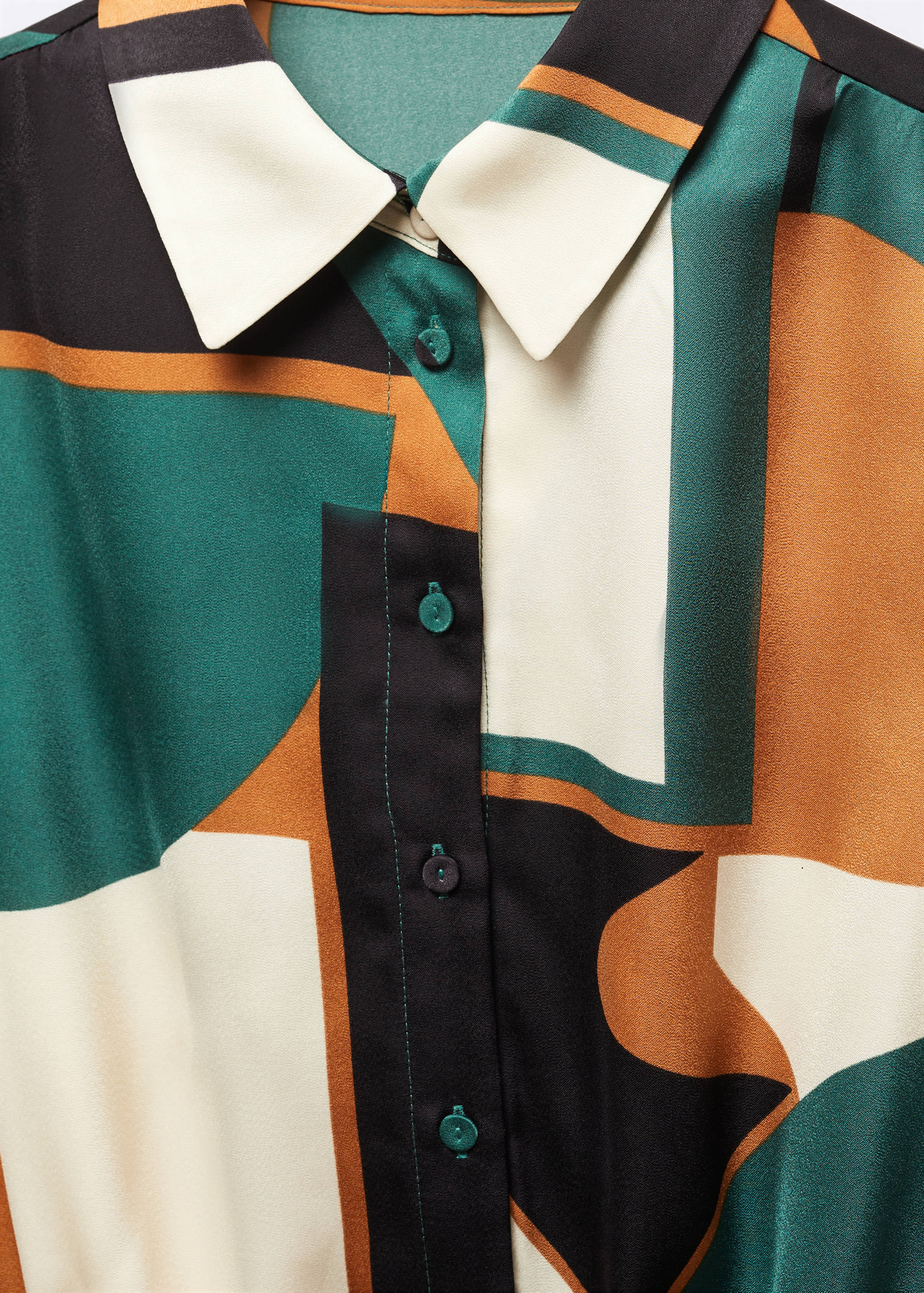 Geometric shirt dress - Details of the article 8