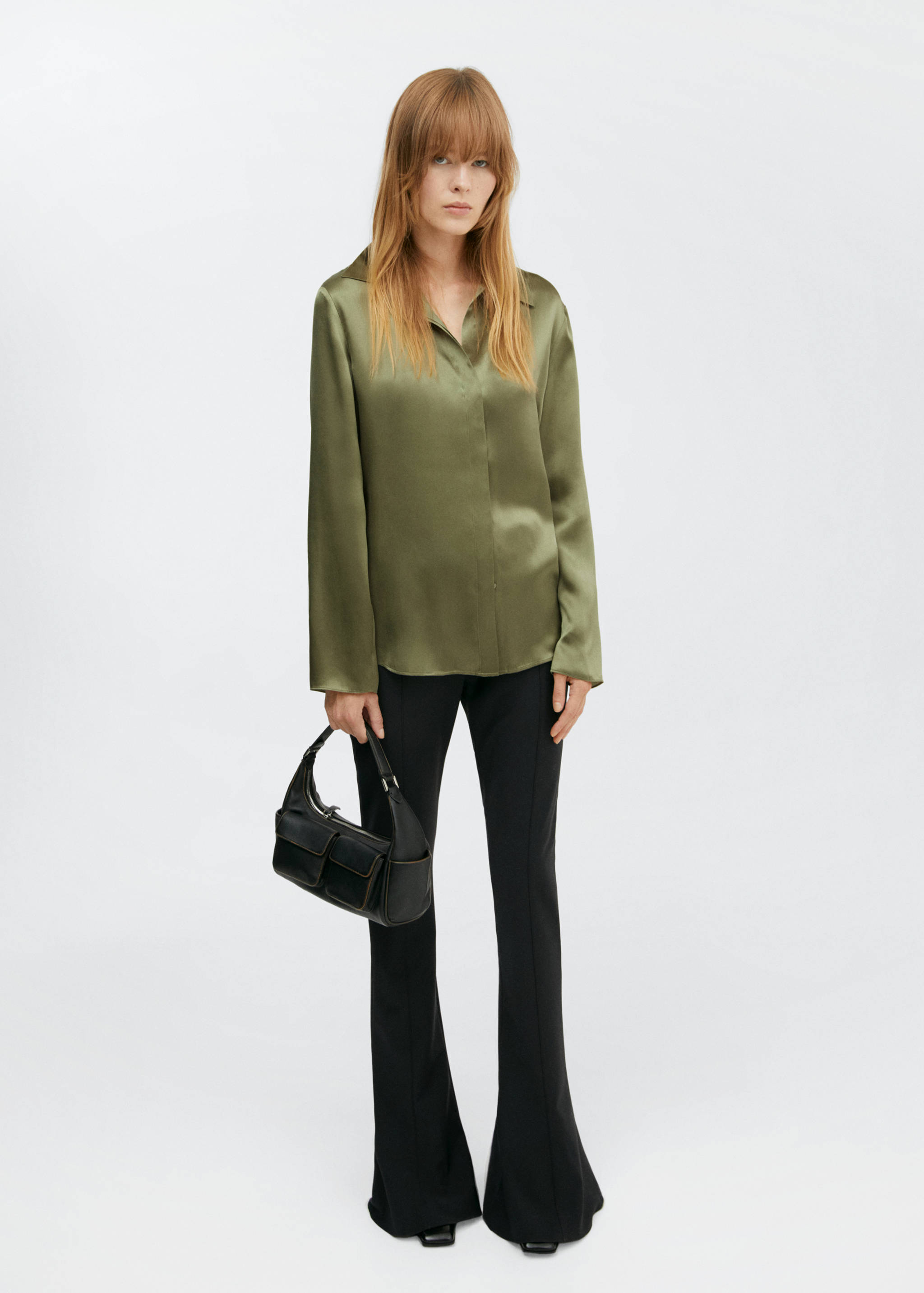 Satin silk shirt - General plane