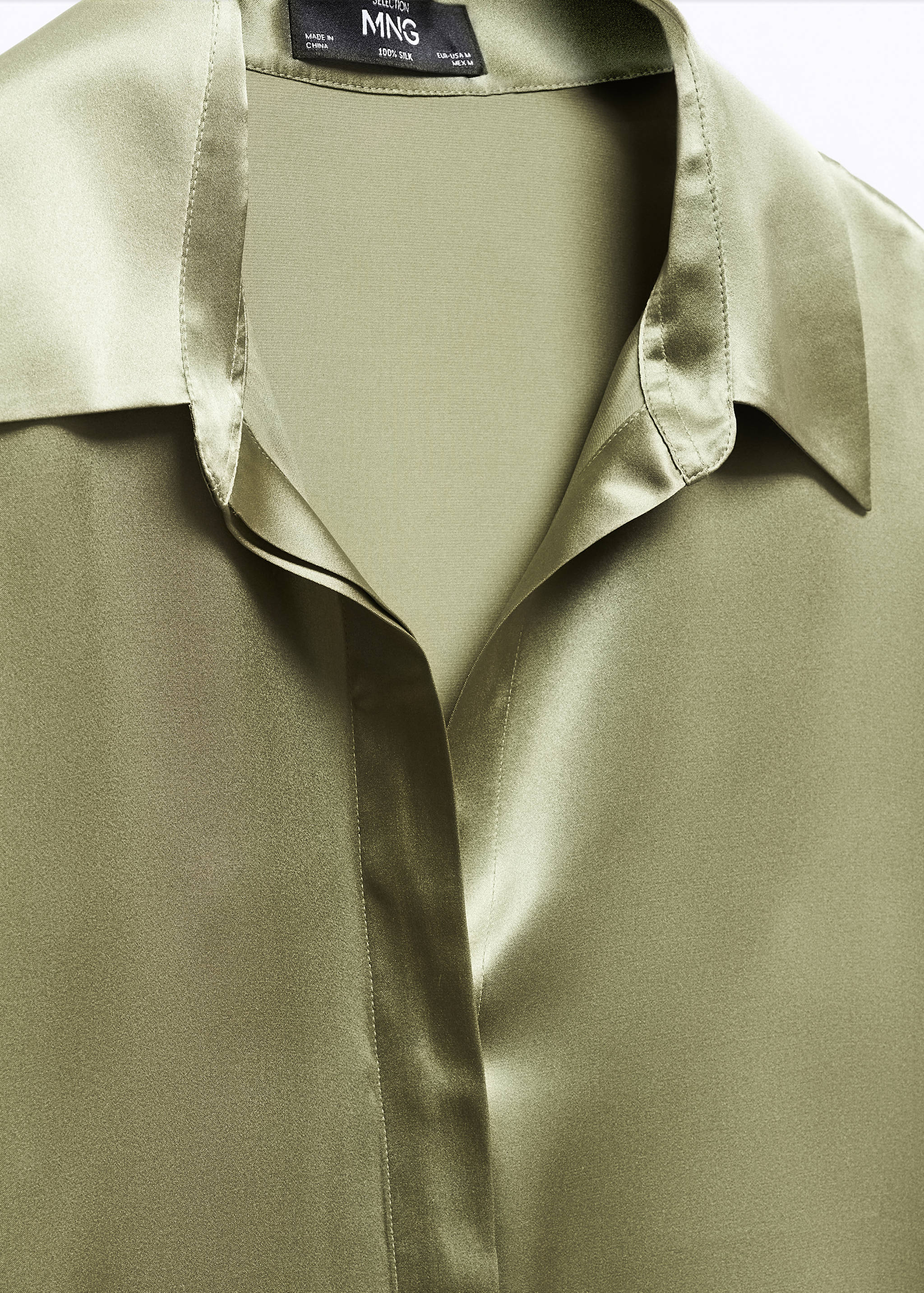 Satin silk shirt - Details of the article 8