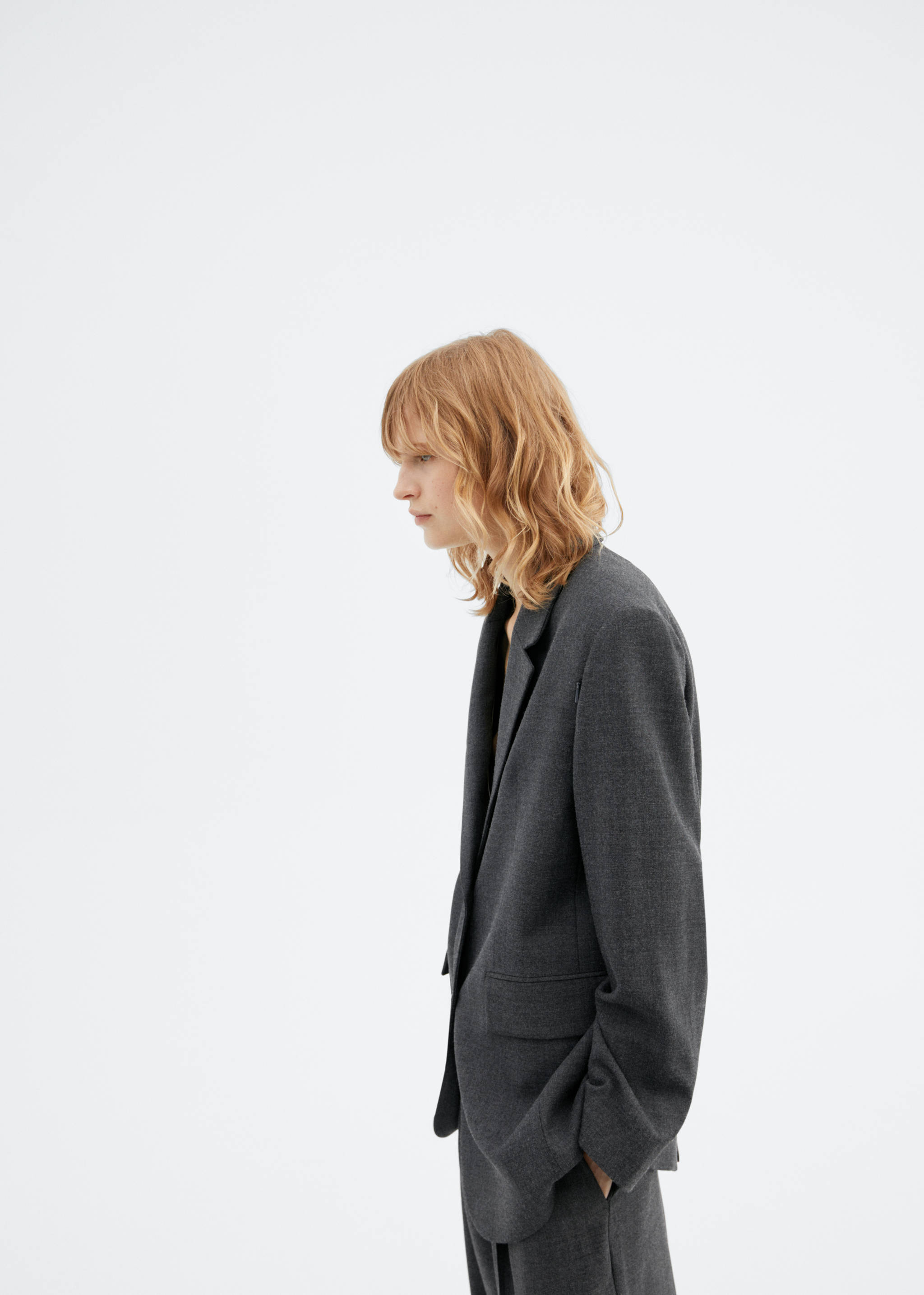 Tailored jacket with open zip sleeves - Women | MANGO Armenia