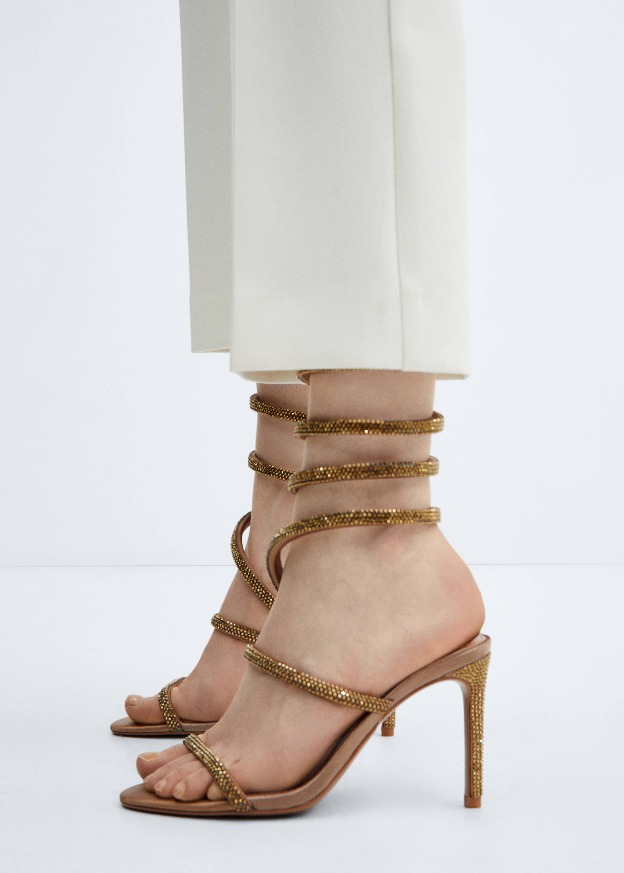 Heeled sandal with strass strap - Details of the article 9