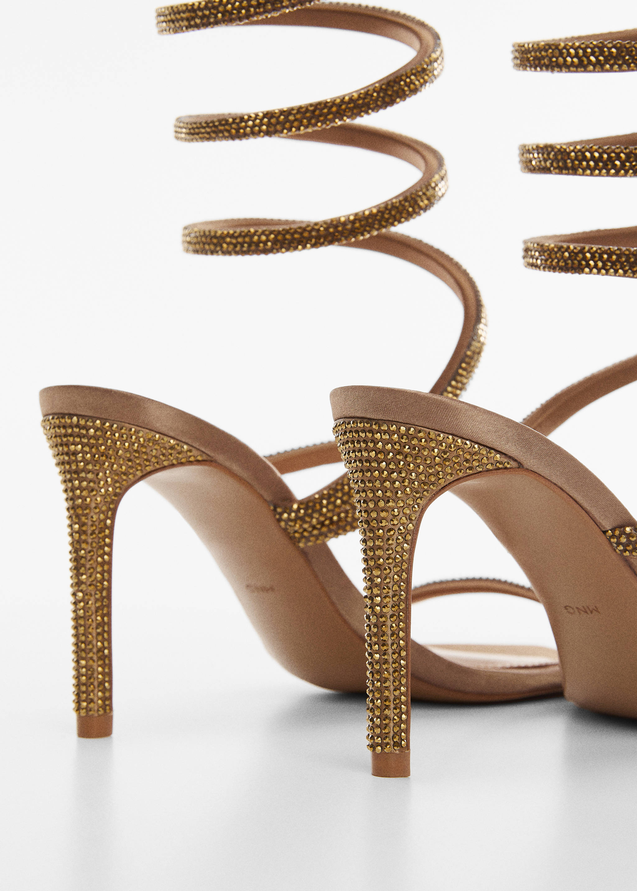 Heeled sandal with strass strap - Details of the article 1