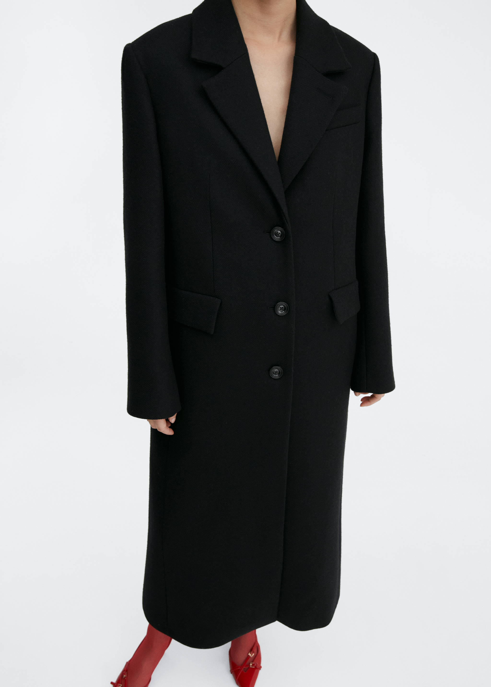 Structured wool coat - Details of the article 6