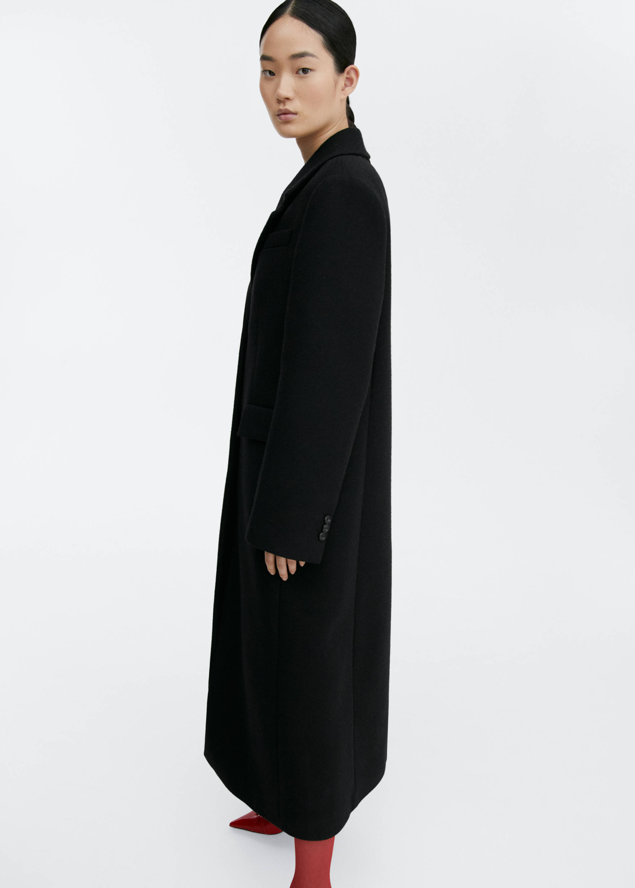 Structured wool coat - Details of the article 2